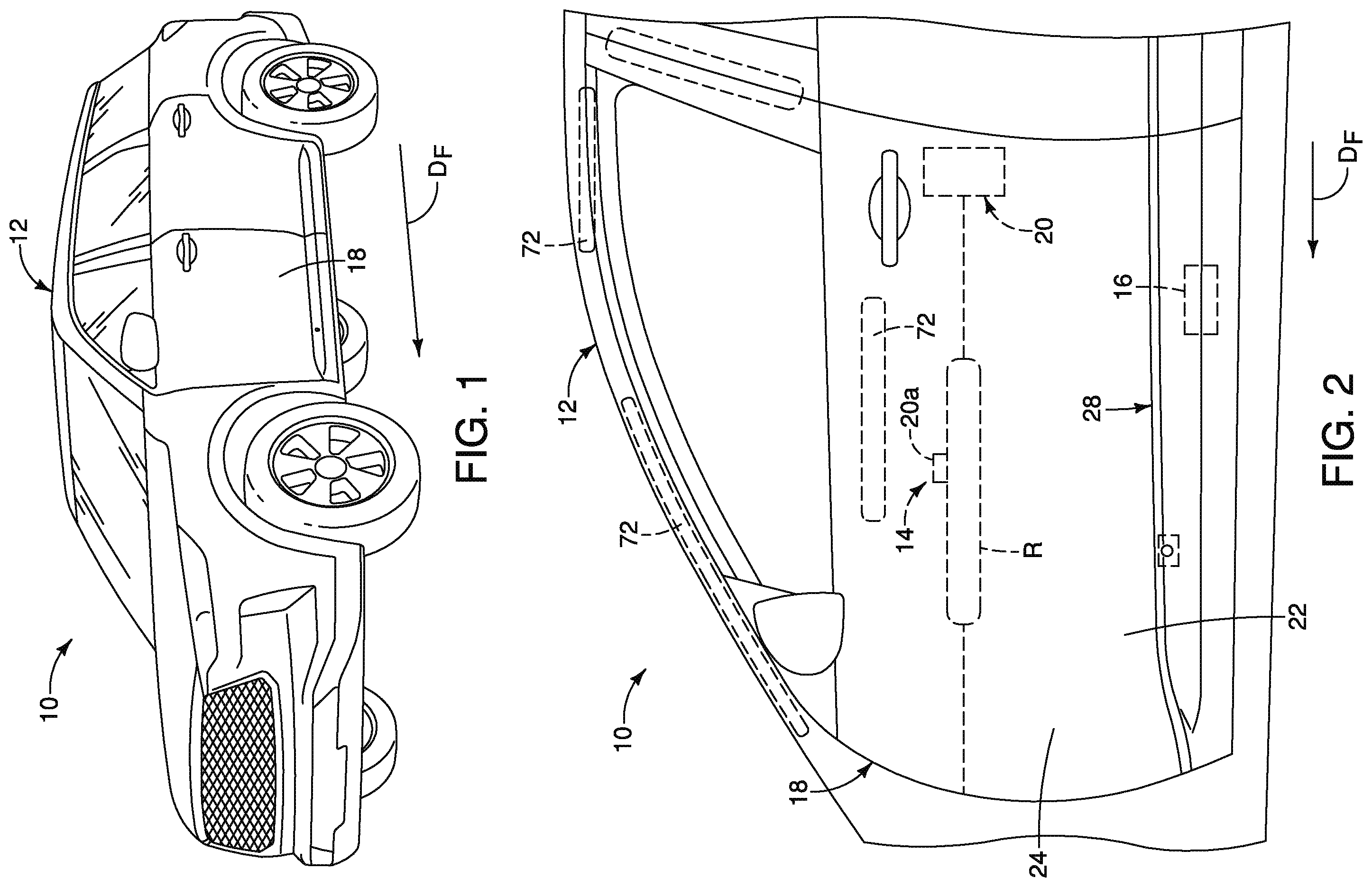 Patent US12552460 Figure 1 – Vehicle body structure