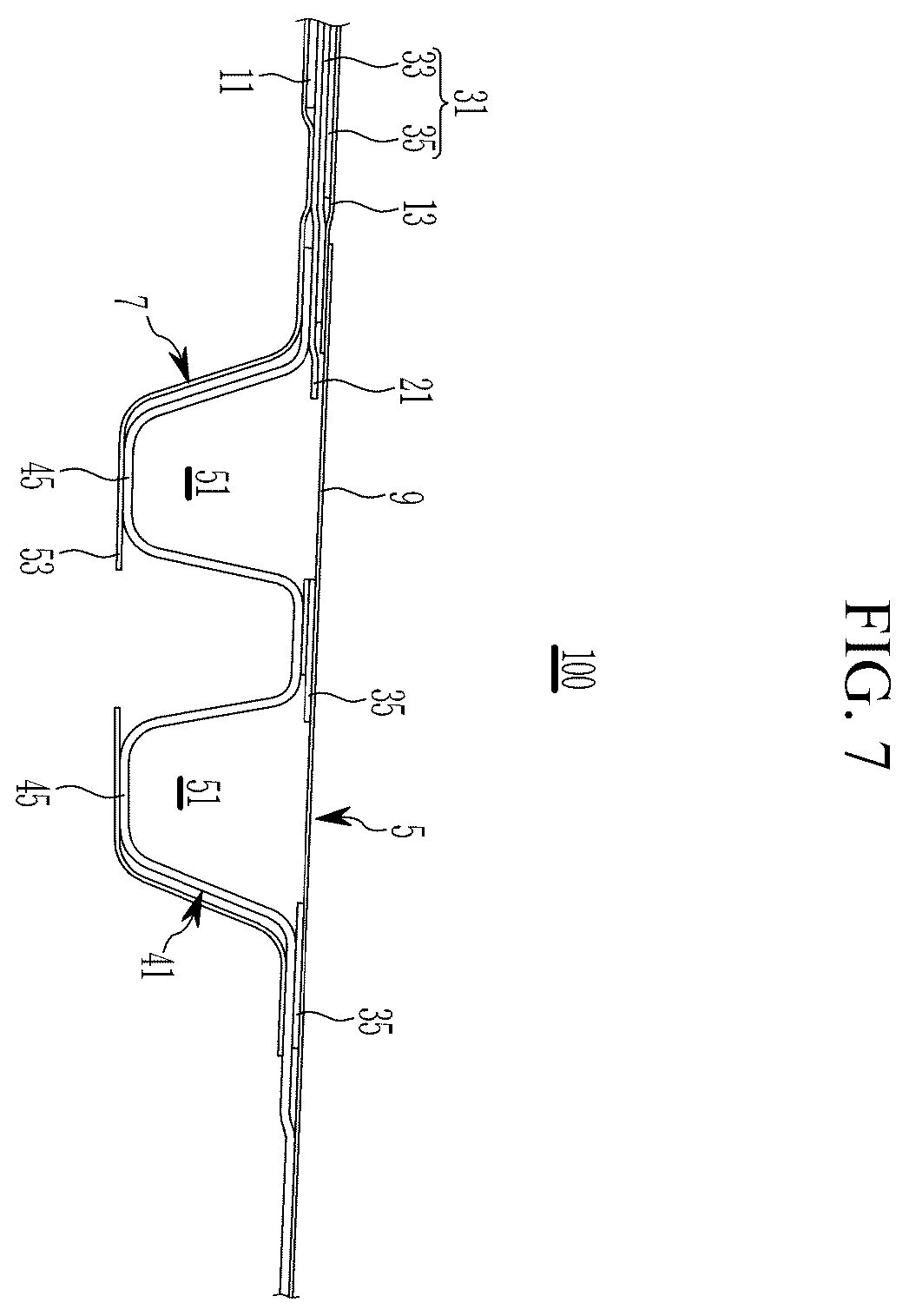 Patent US12552461 Figure 8 – Roof reinforcement structure for vehicle