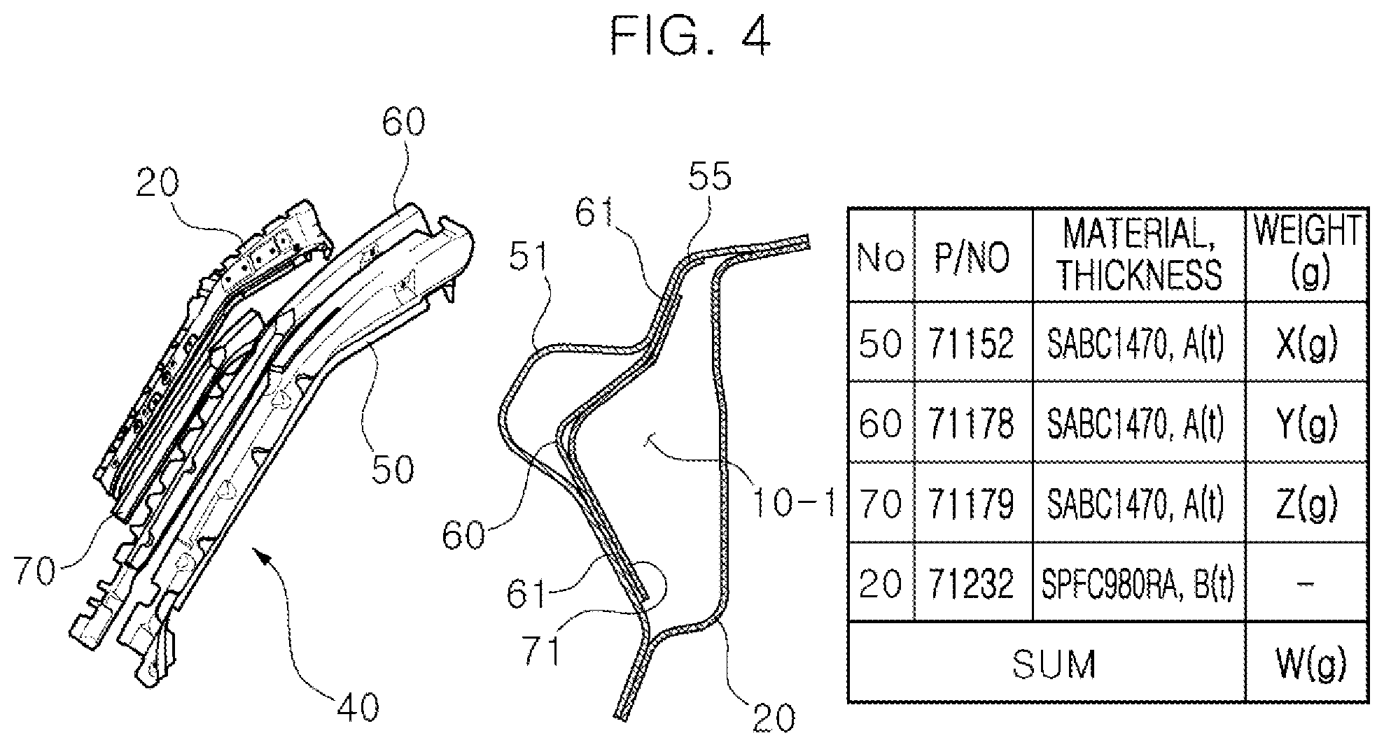 Patent US12552462 Figure 5 – Vehicle A-pillar garnish structure having no clip escape hole