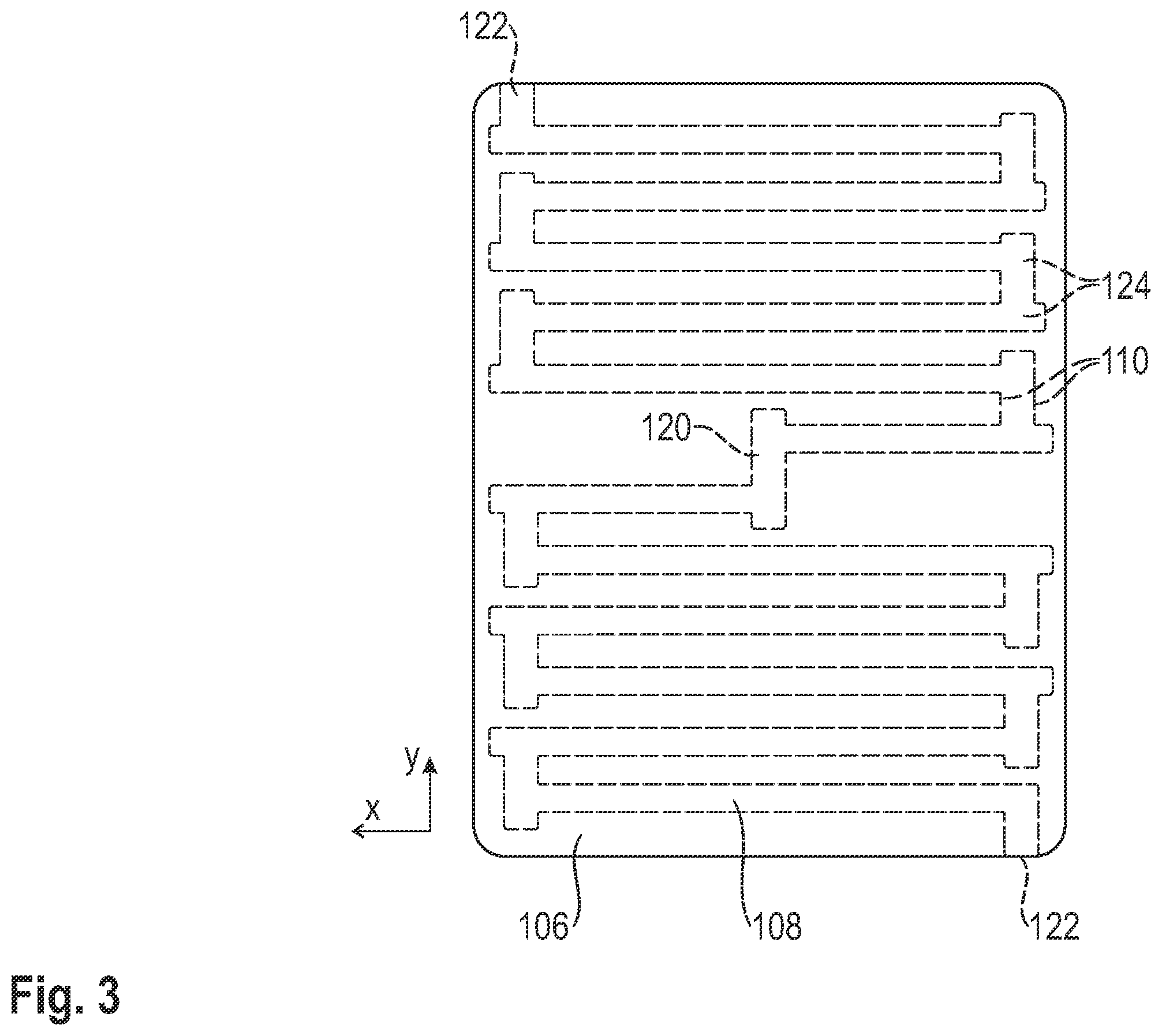 Patent US12552463 Figure 3 – Vehicle having a bulkhead for a gas channel between a battery system and an underride protection plate