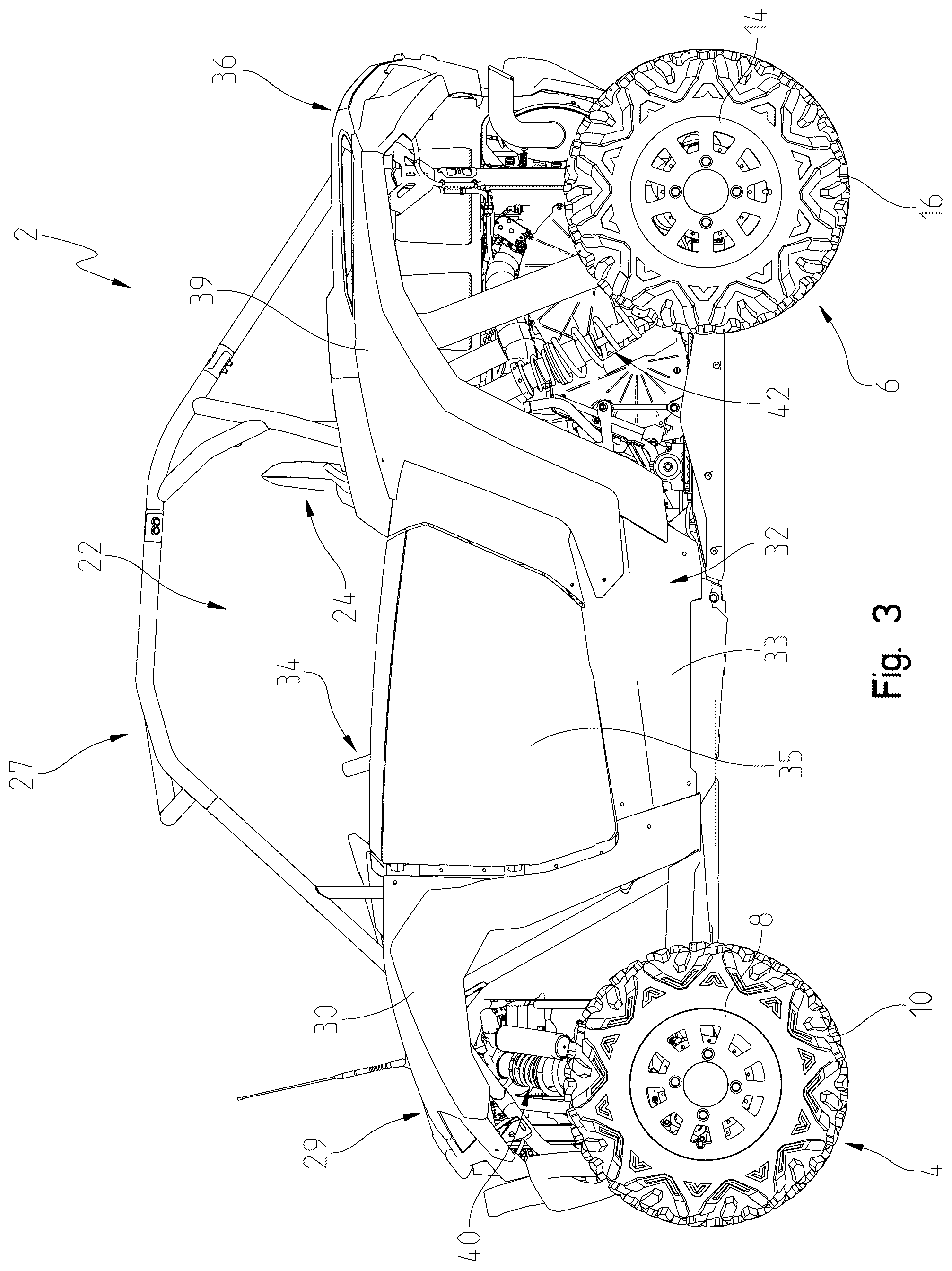 Patent US12552464 Figure 3 – Off-road vehicle