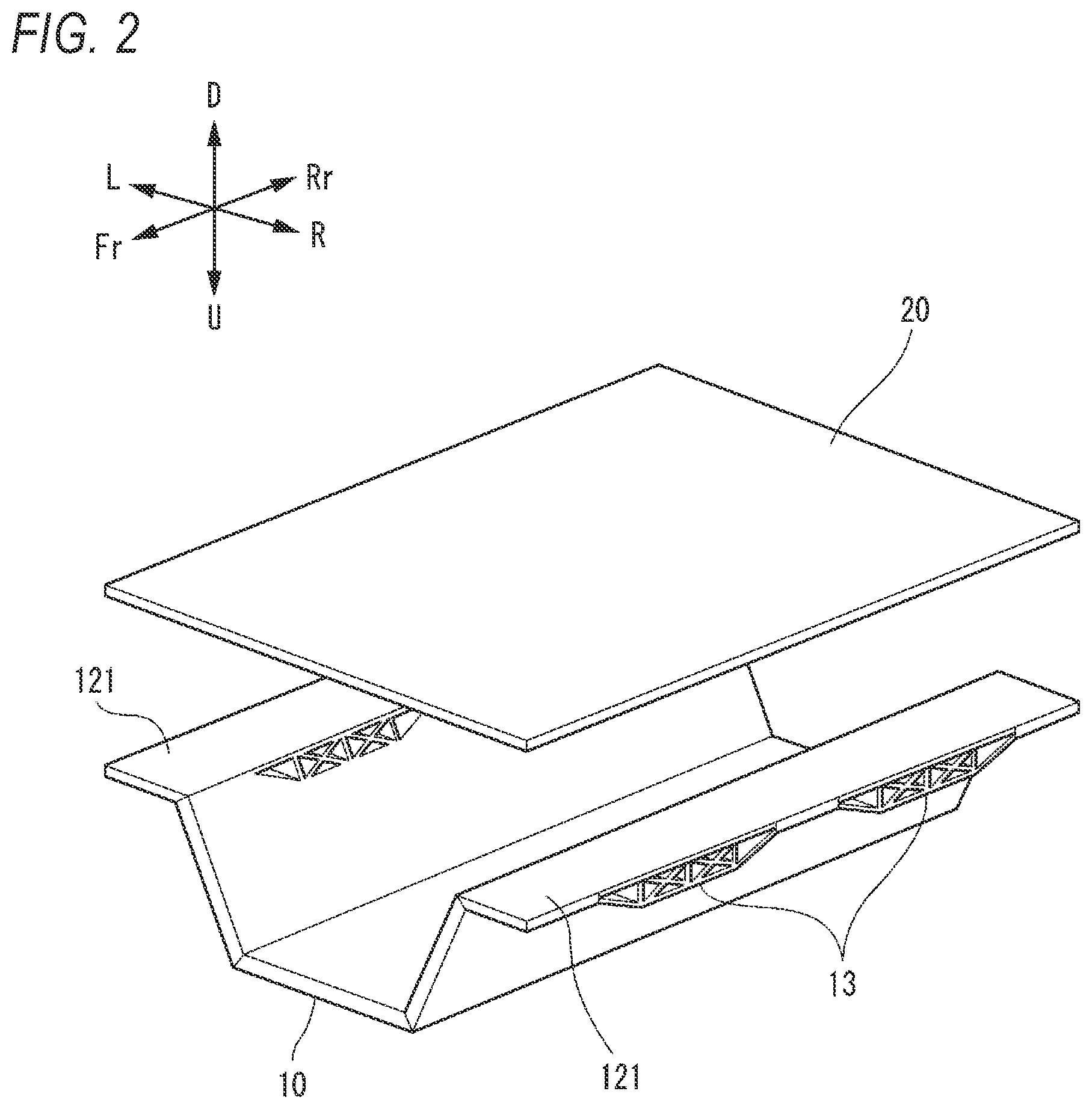 Patent US12552465 Figure 2 – Plate member joint structure and manufacturing method