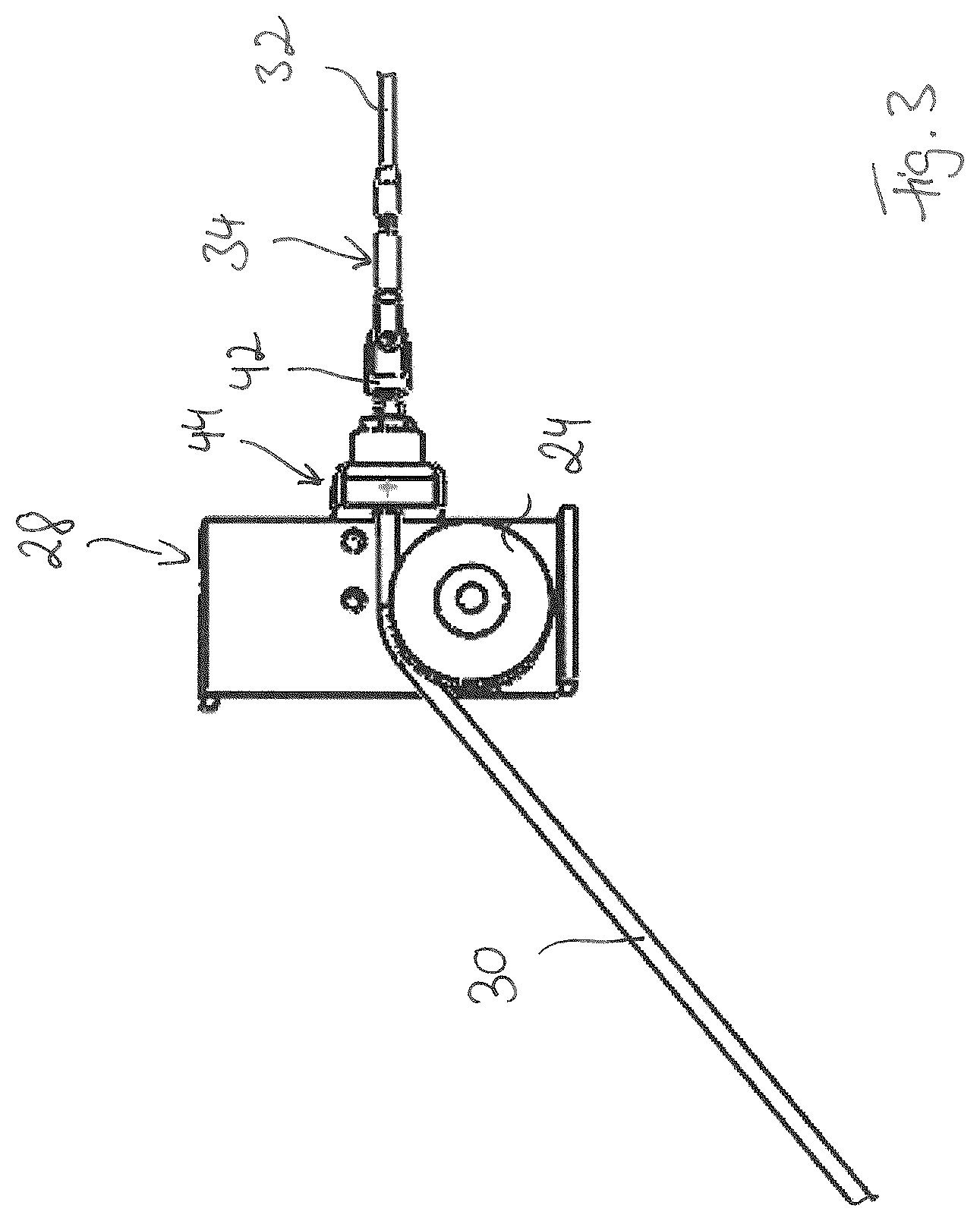 Patent US12552467 Figure 3 – Drive device for a hatch