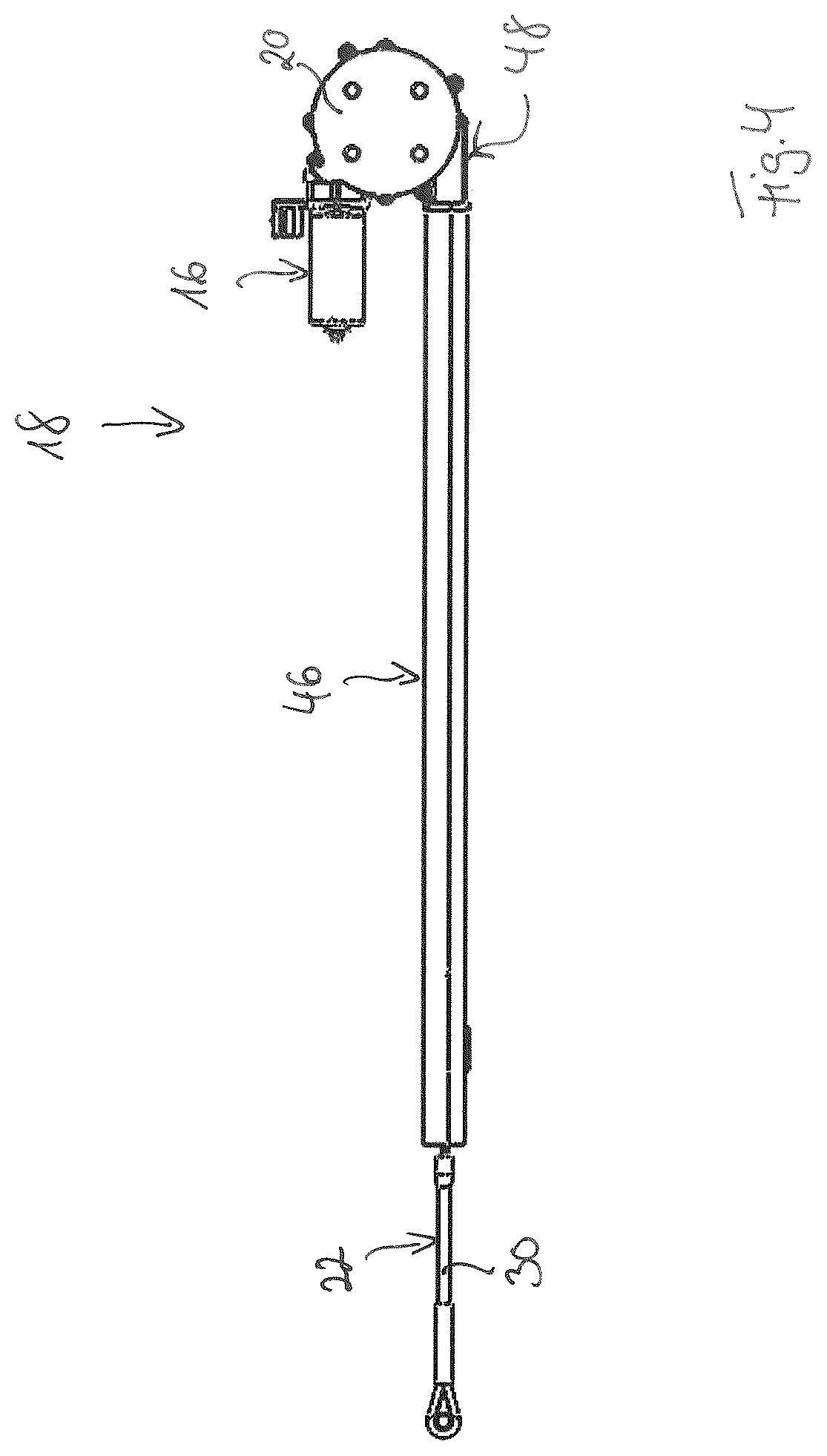 Patent US12552467 Figure 4 – Drive device for a hatch