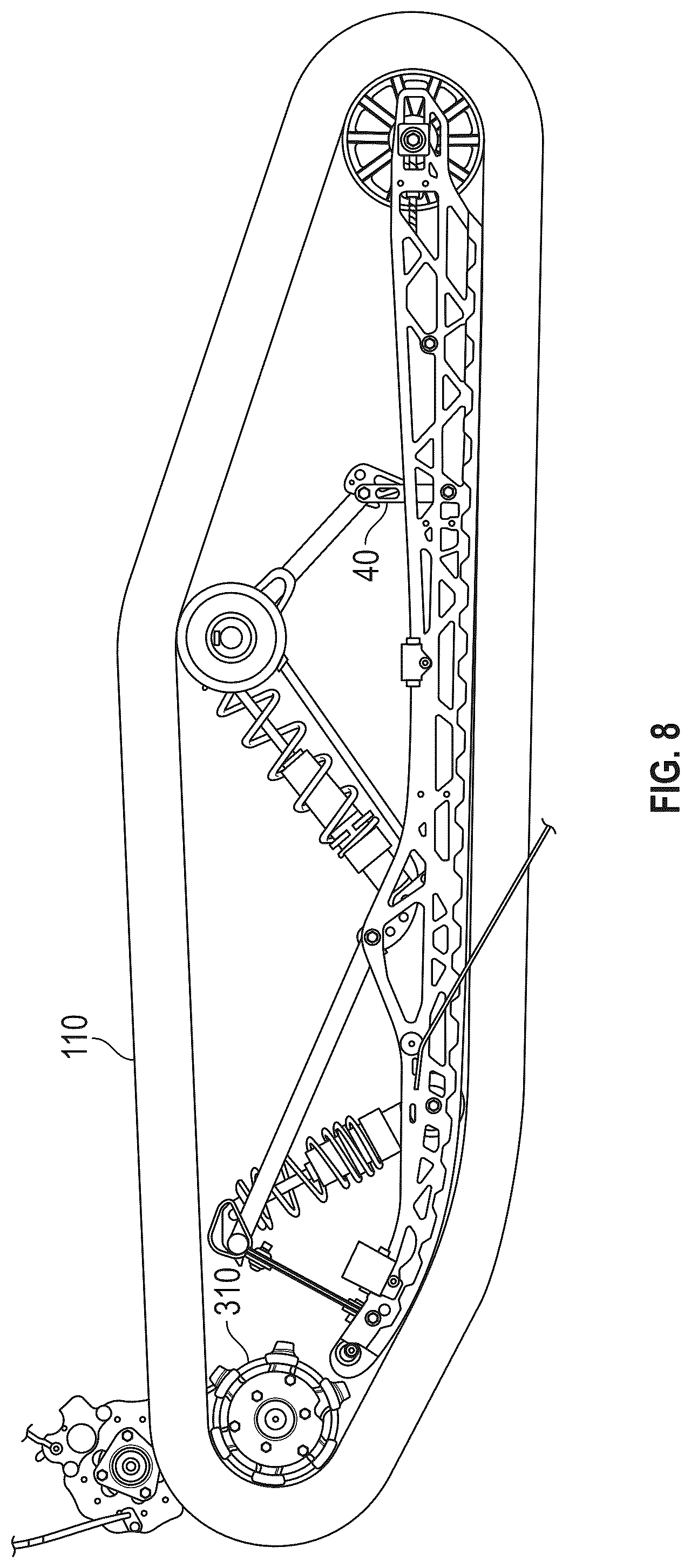 Patent US12552474 Figure 9 – Snow track for a snowmobile