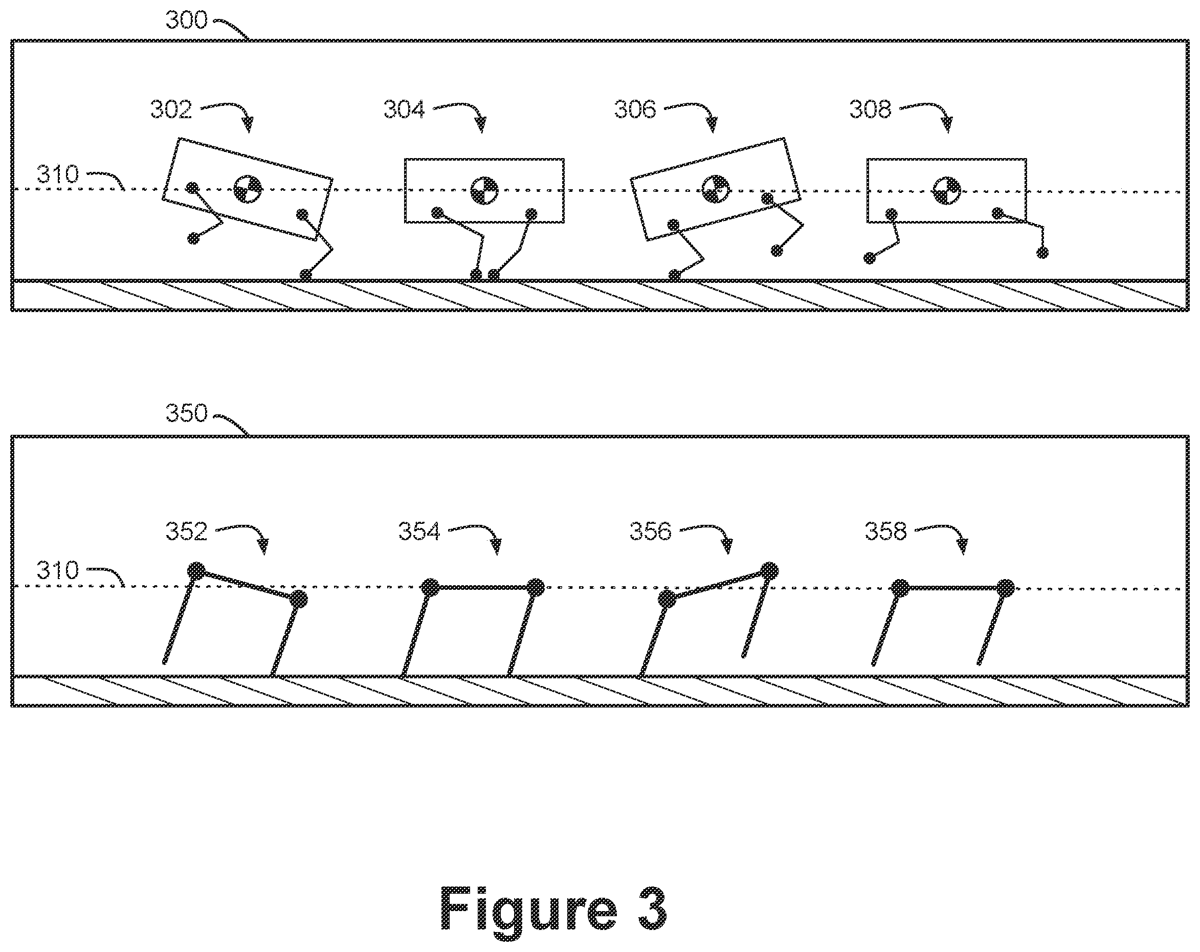 Patent US12552476 Figure 3 – Control of robotic devices with non-constant body pitch