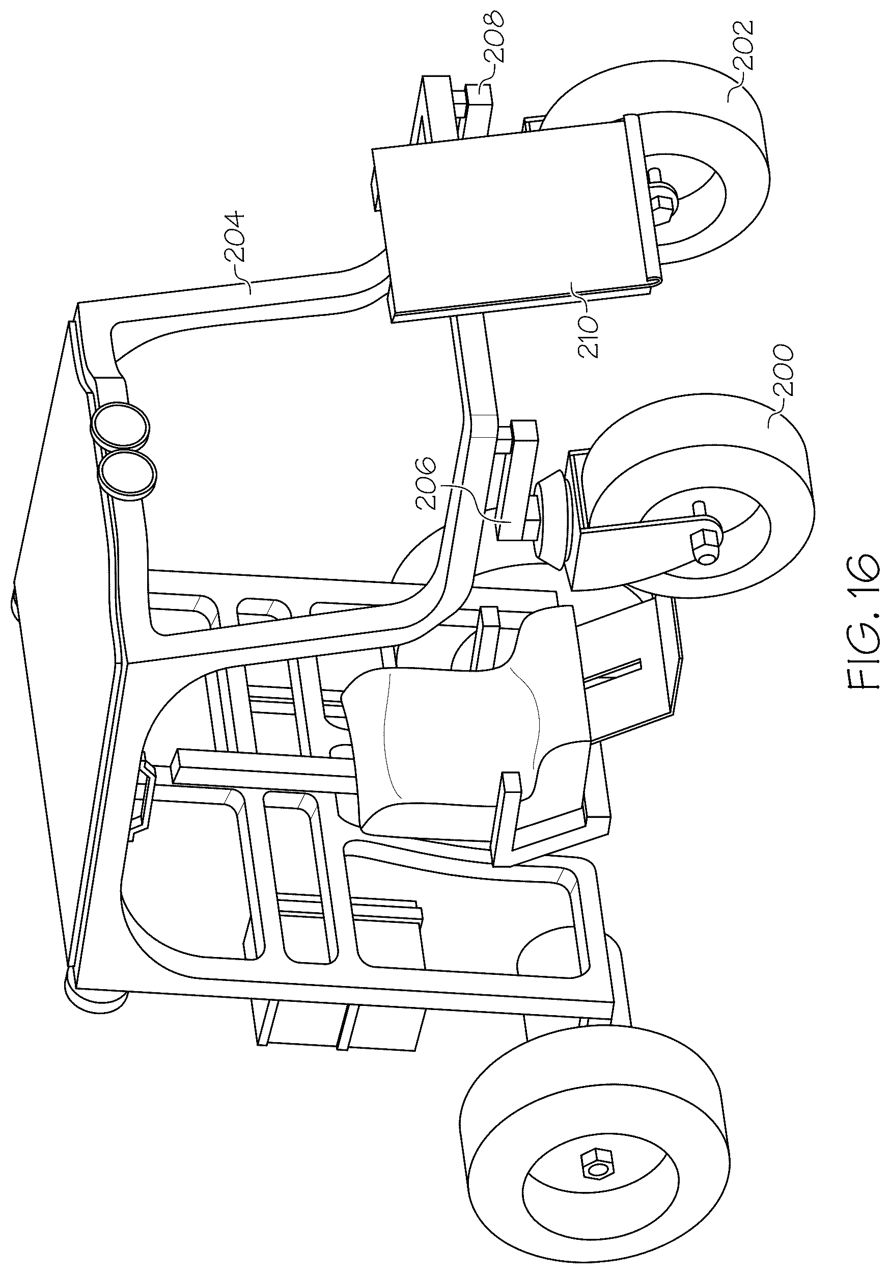 Patent US12552477 Figure 16 – Electric vehicle with moveable operator's chair