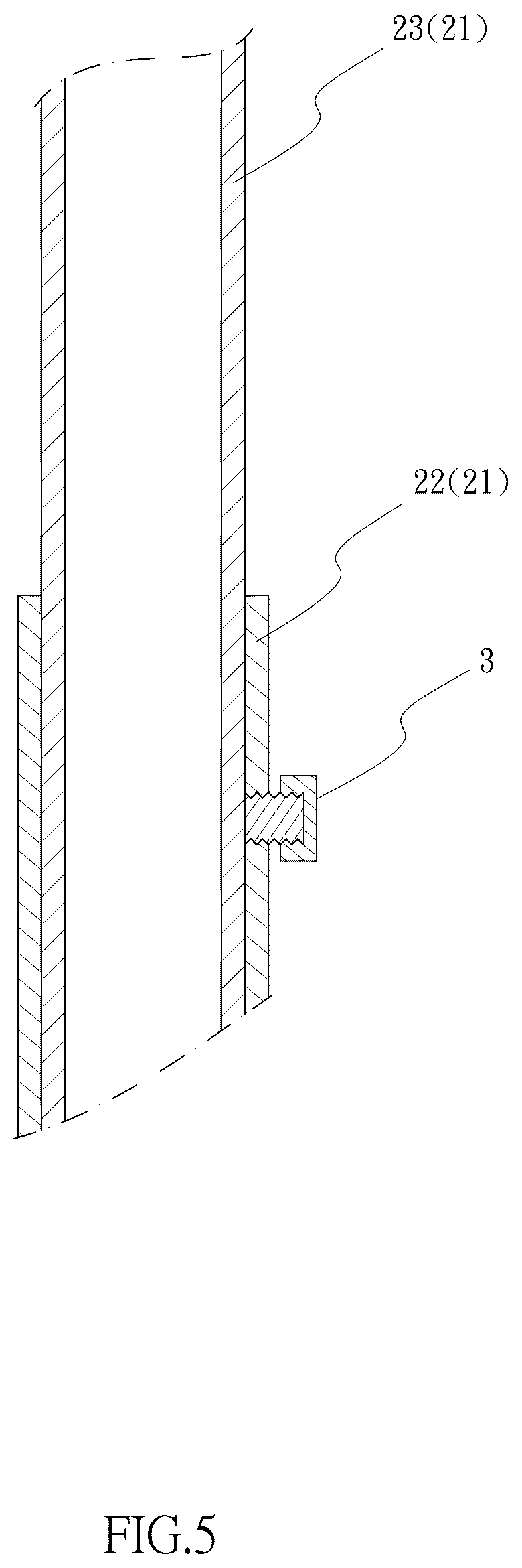 Patent US12552479 Figure 5 – Bicycle parking device with adjustable length