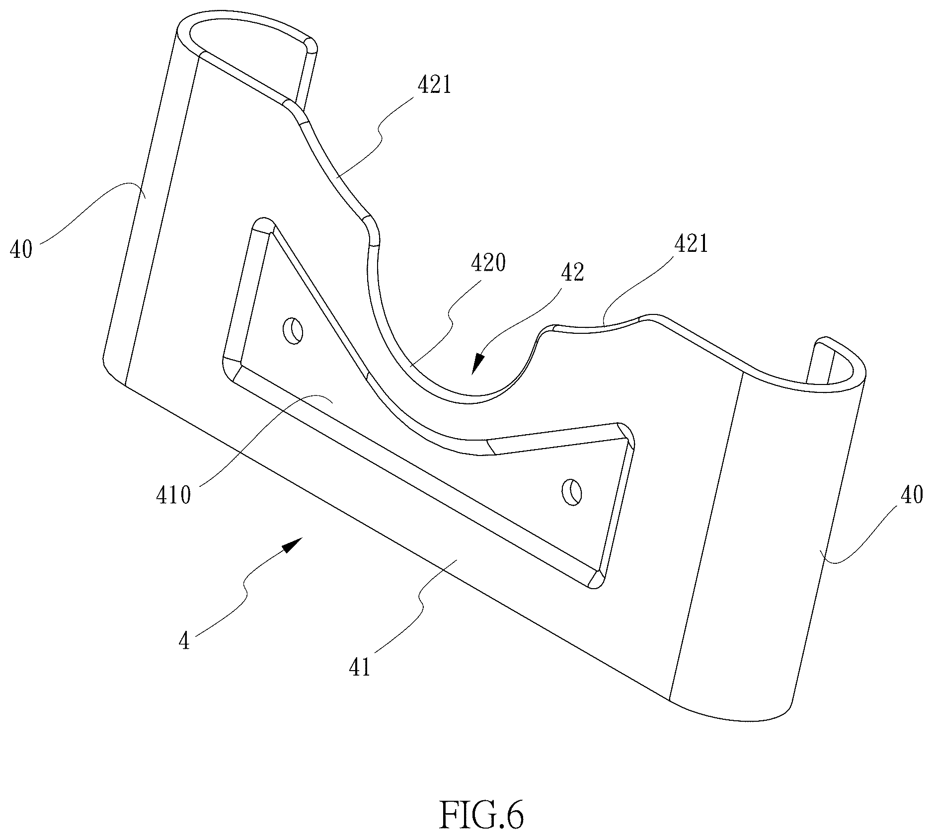 Patent US12552479 Figure 6 – Bicycle parking device with adjustable length