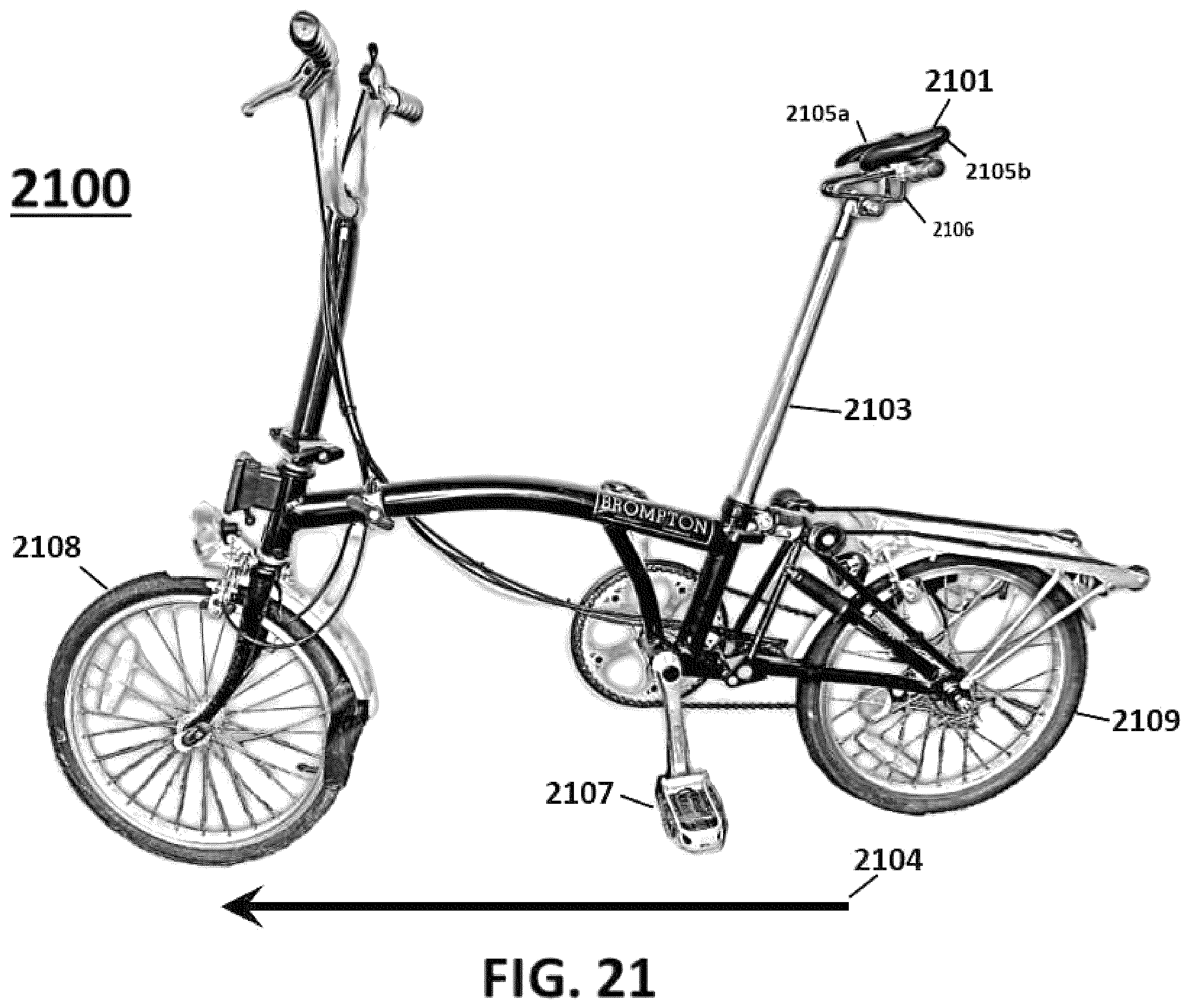 Patent US12552480 Figure 11 – Ergonomically designed bicycle saddle