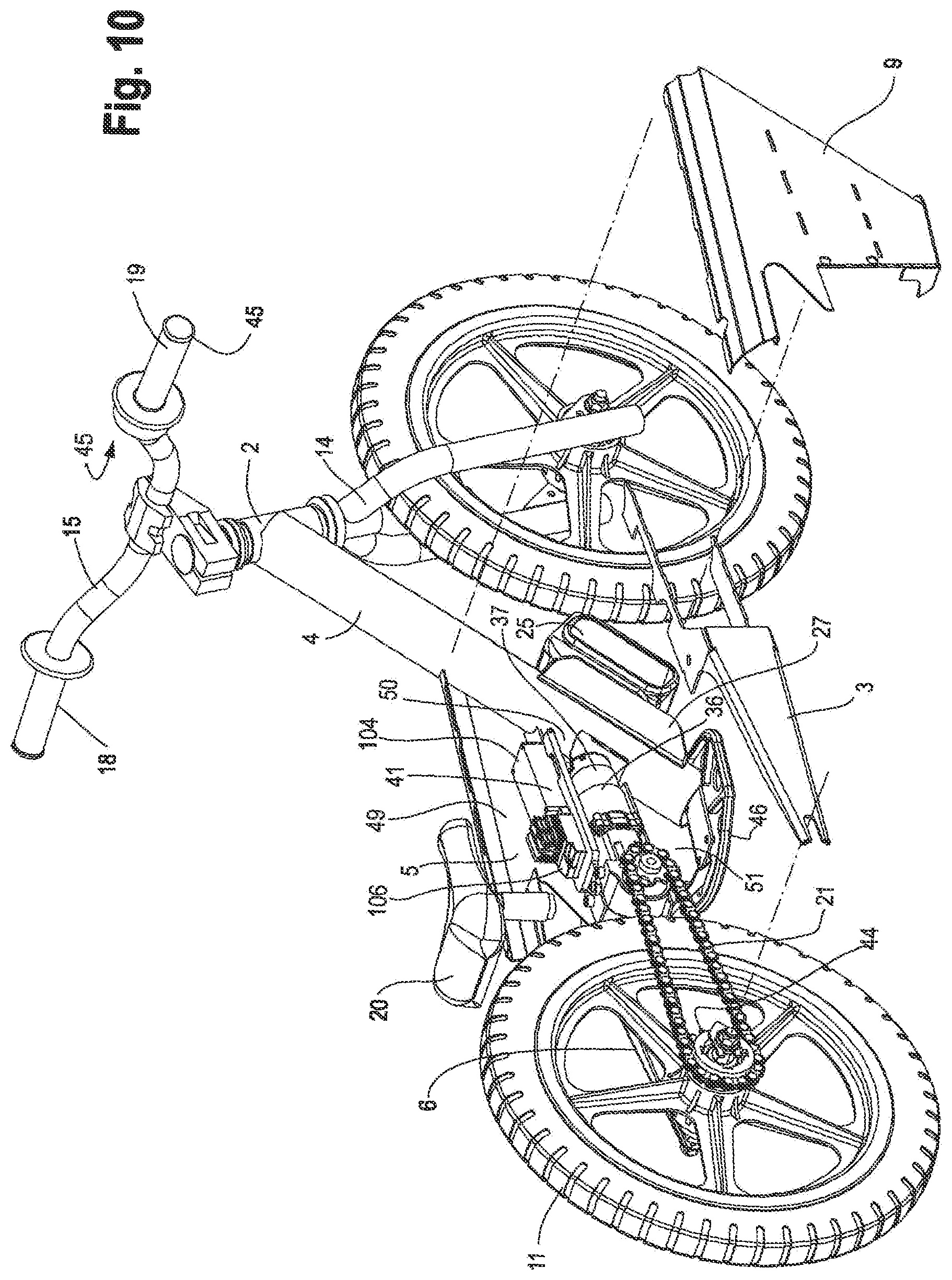 Patent US12552482 Figure 6 – Motorized running cycle