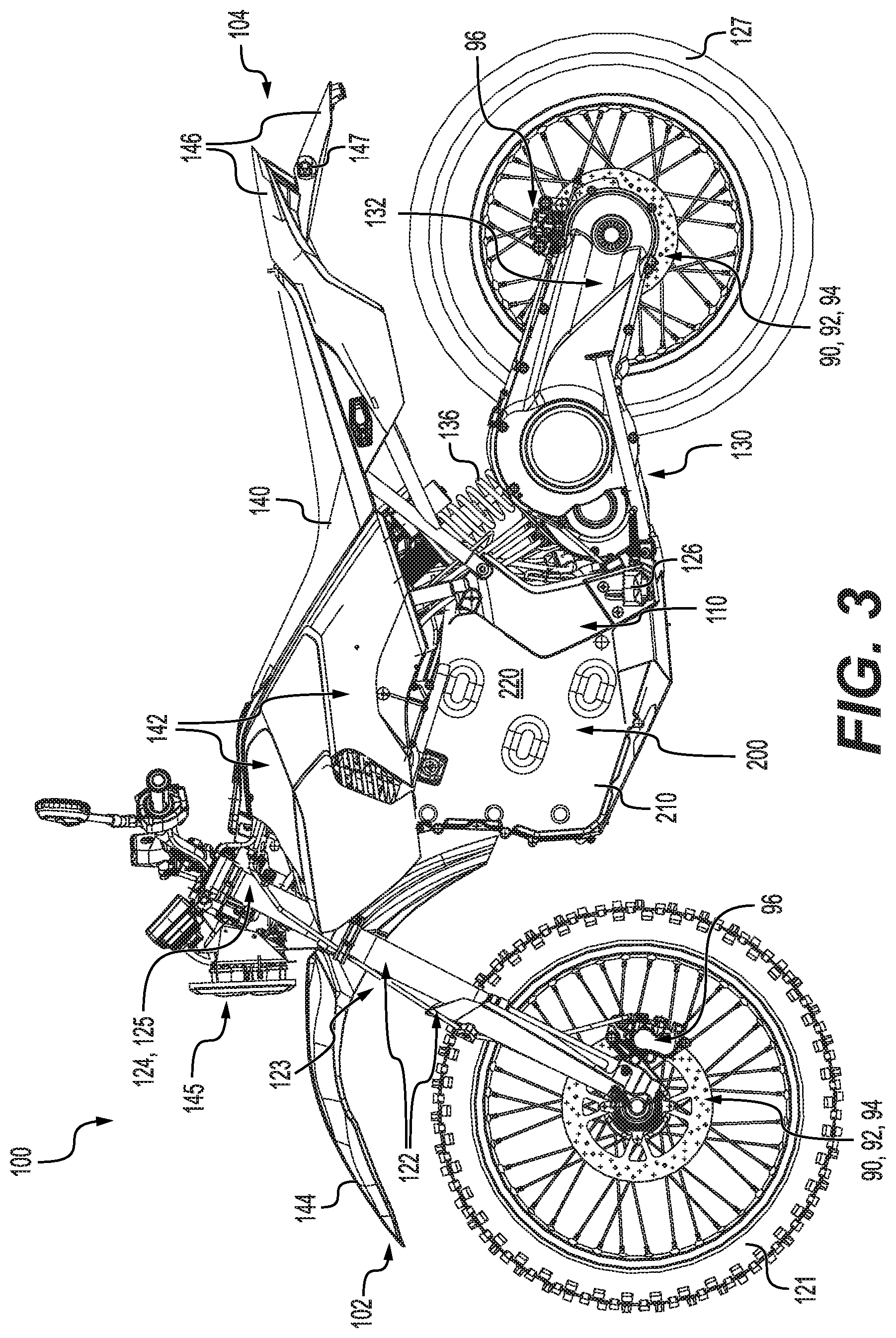 Patent US12552483 Figure 3 – Electric vehicle with a cooling arrangement