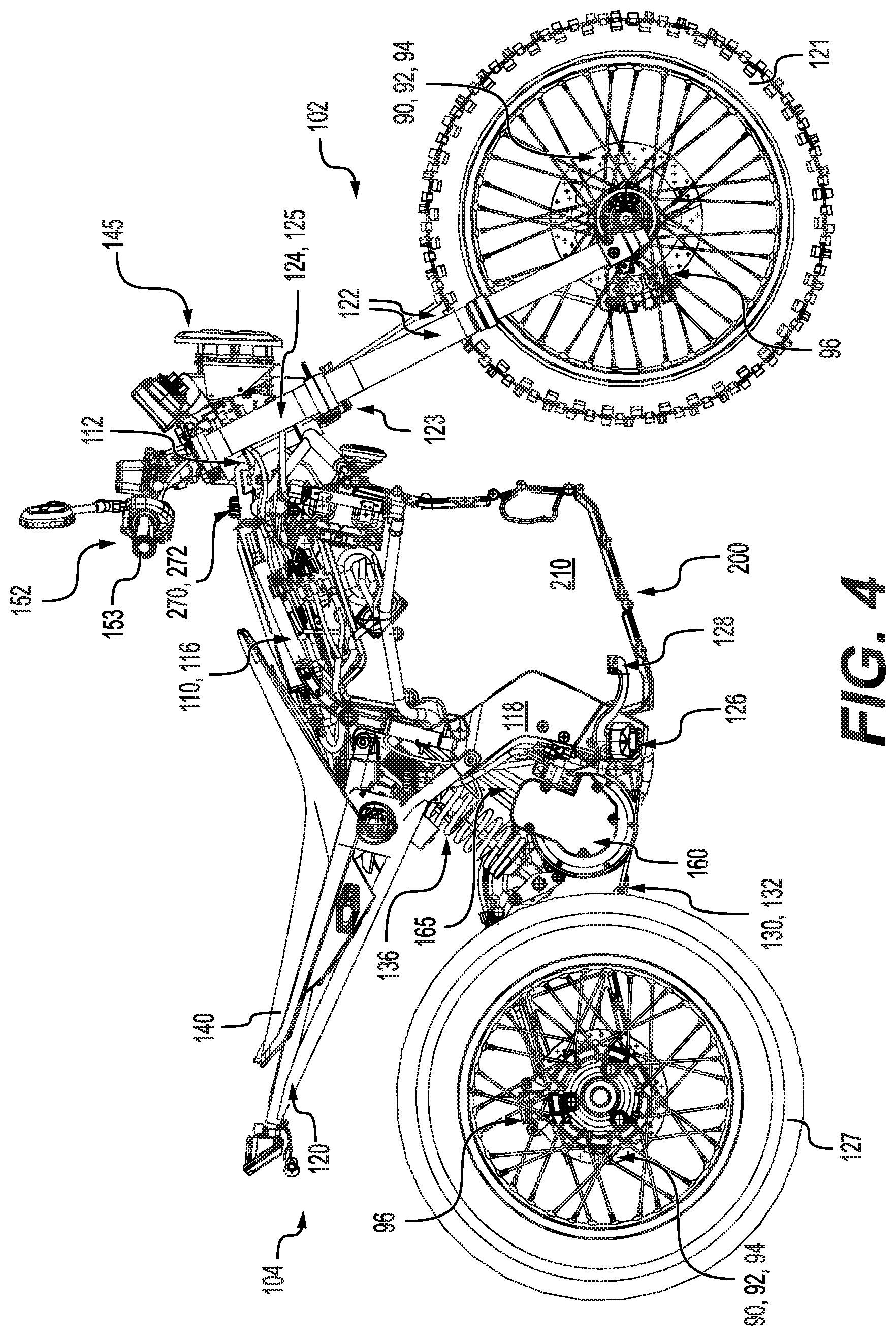 Patent US12552483 Figure 4 – Electric vehicle with a cooling arrangement