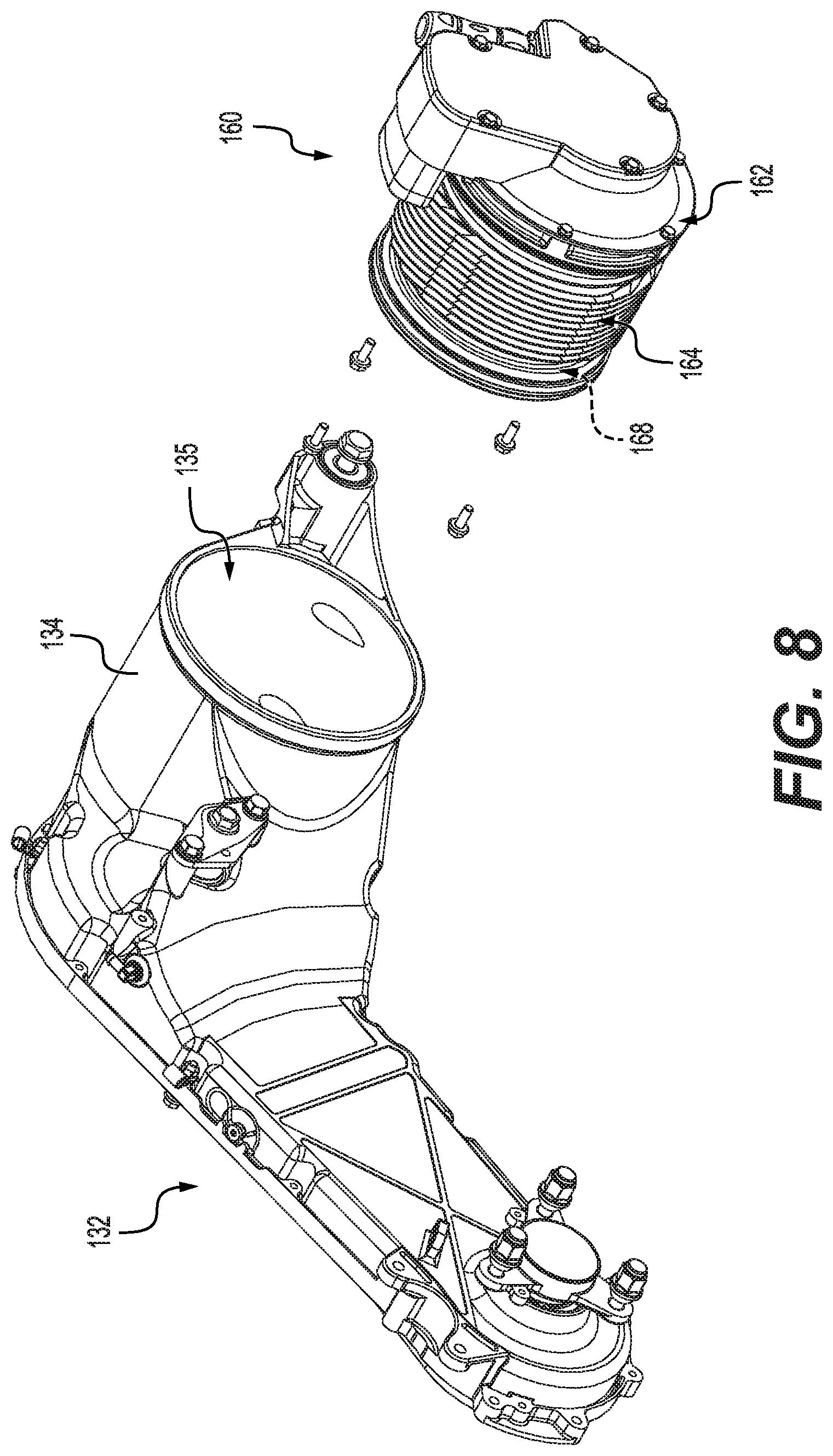 Patent US12552483 Figure 8 – Electric vehicle with a cooling arrangement