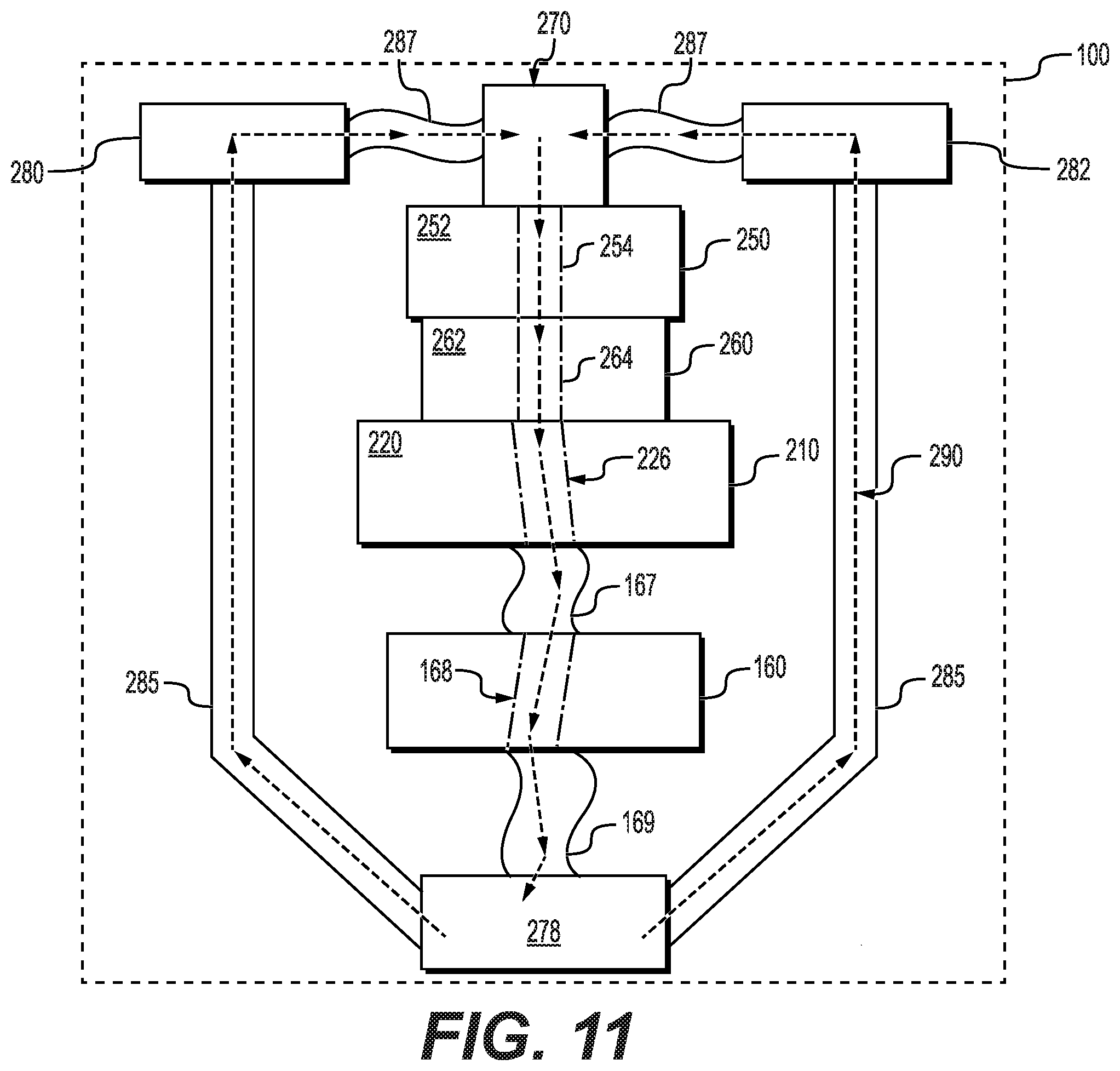 Patent US12552483 Figure 11 – Electric vehicle with a cooling arrangement