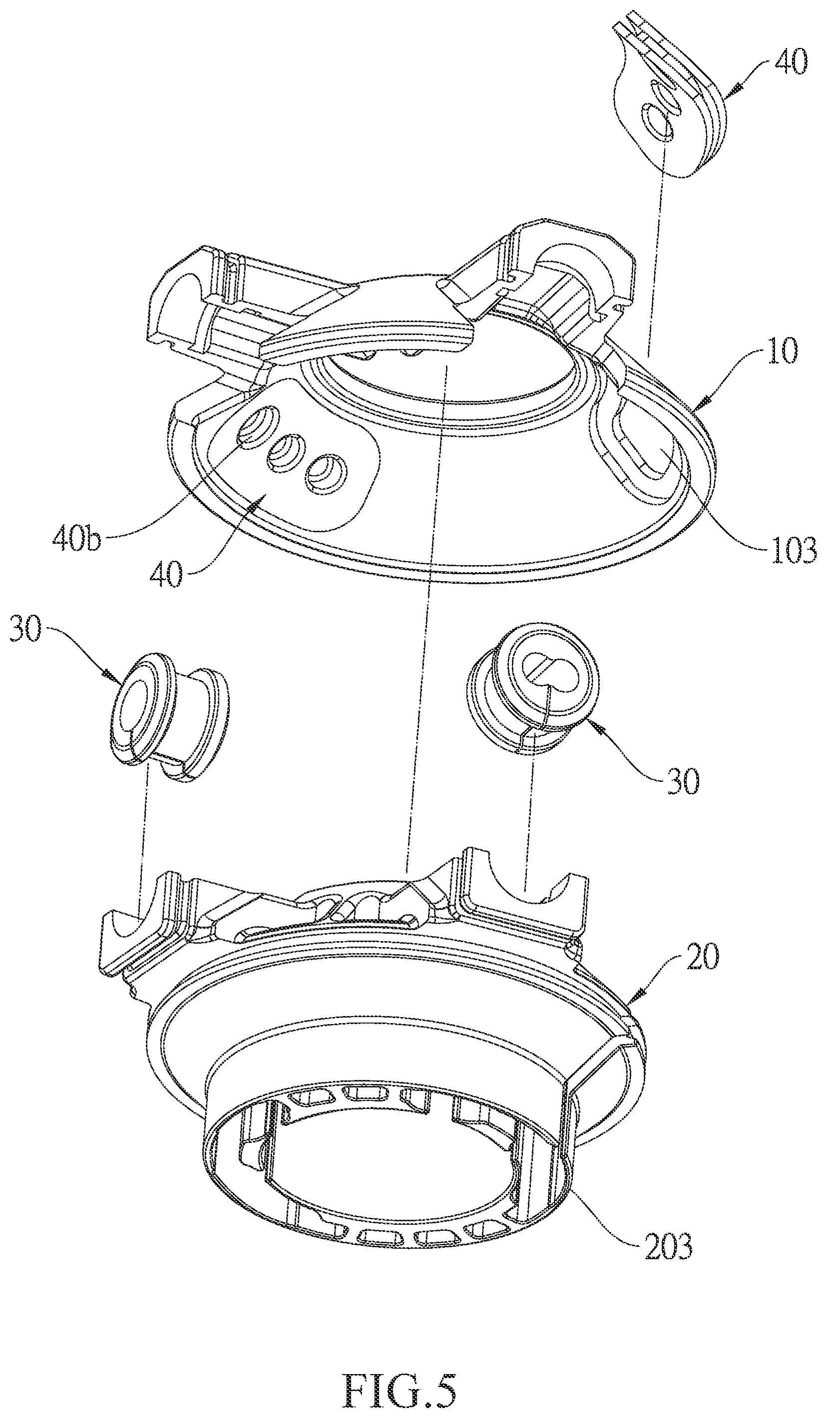 Patent US12552484 Figure 5 – Cable routing assembly