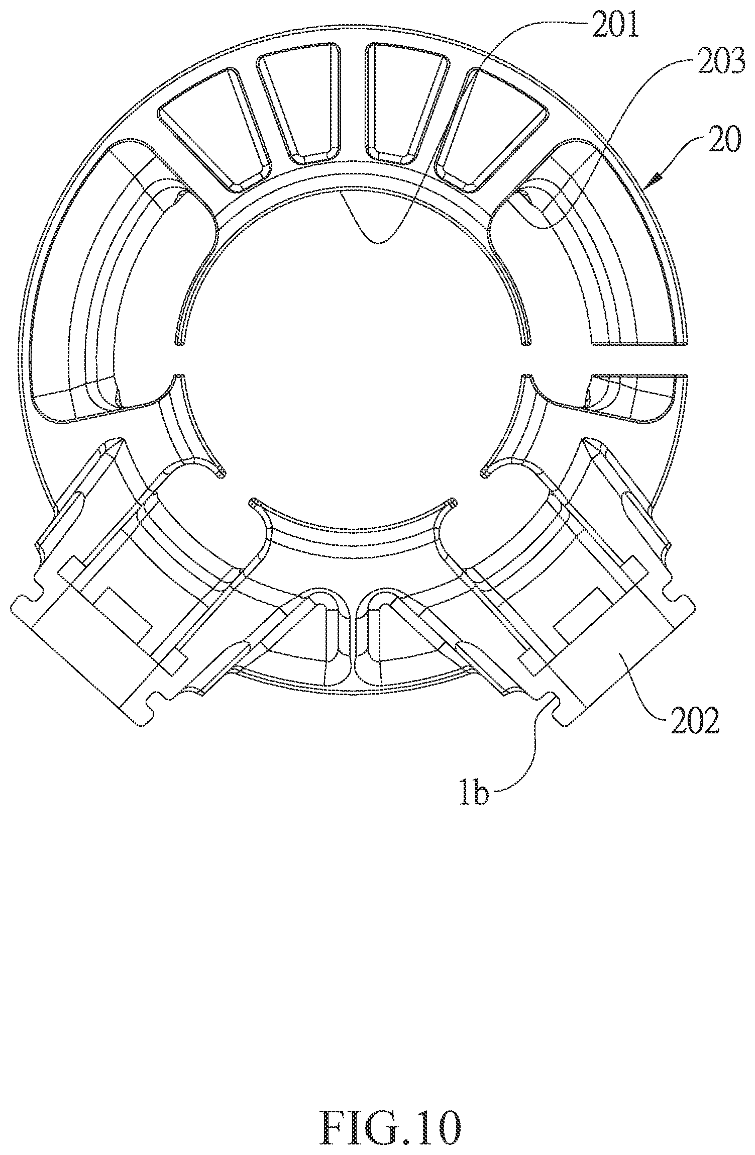 Patent US12552484 Figure 10 – Cable routing assembly