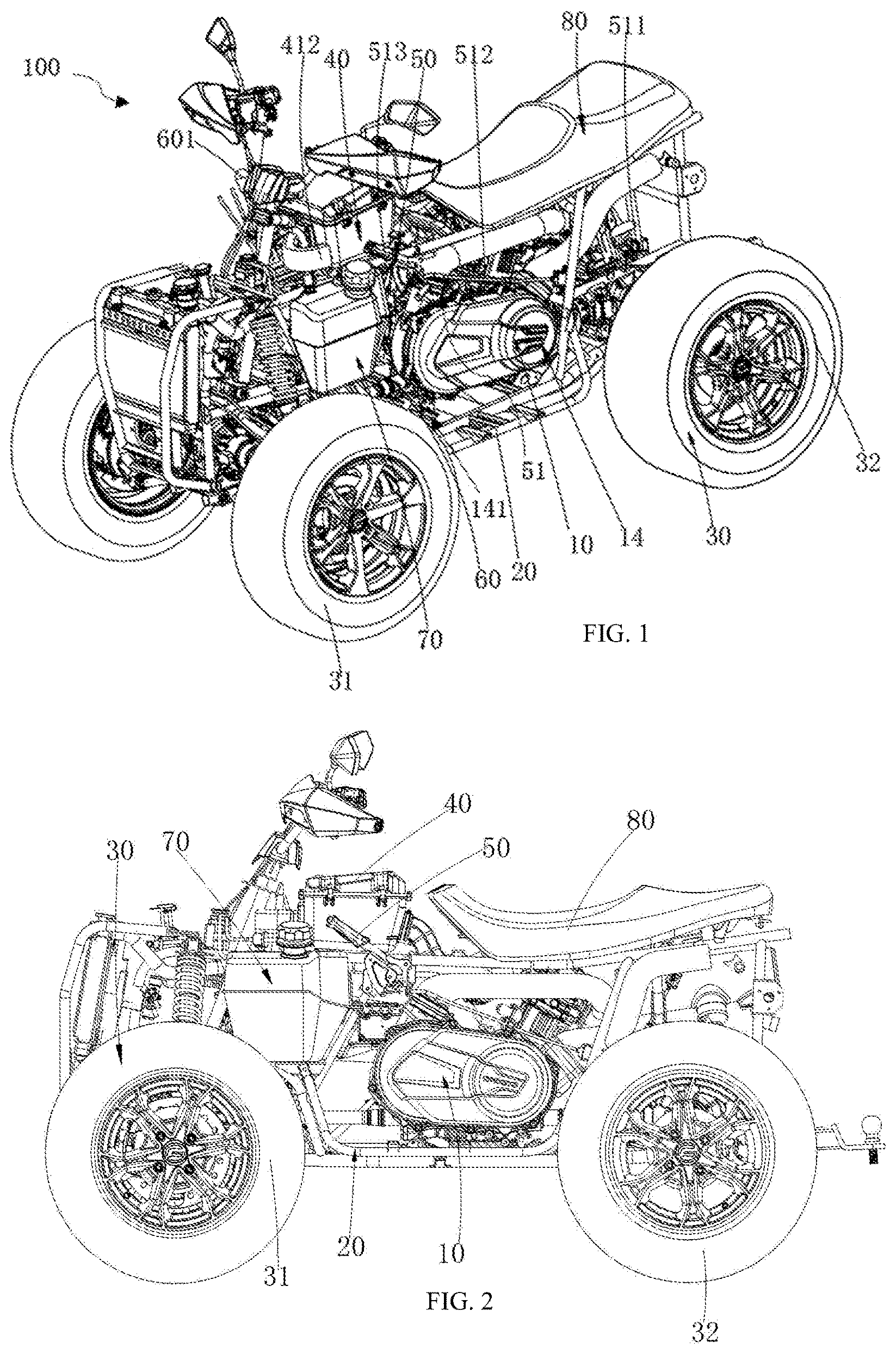 Patent US12552486 Figure 1 – Straddle-type vehicle