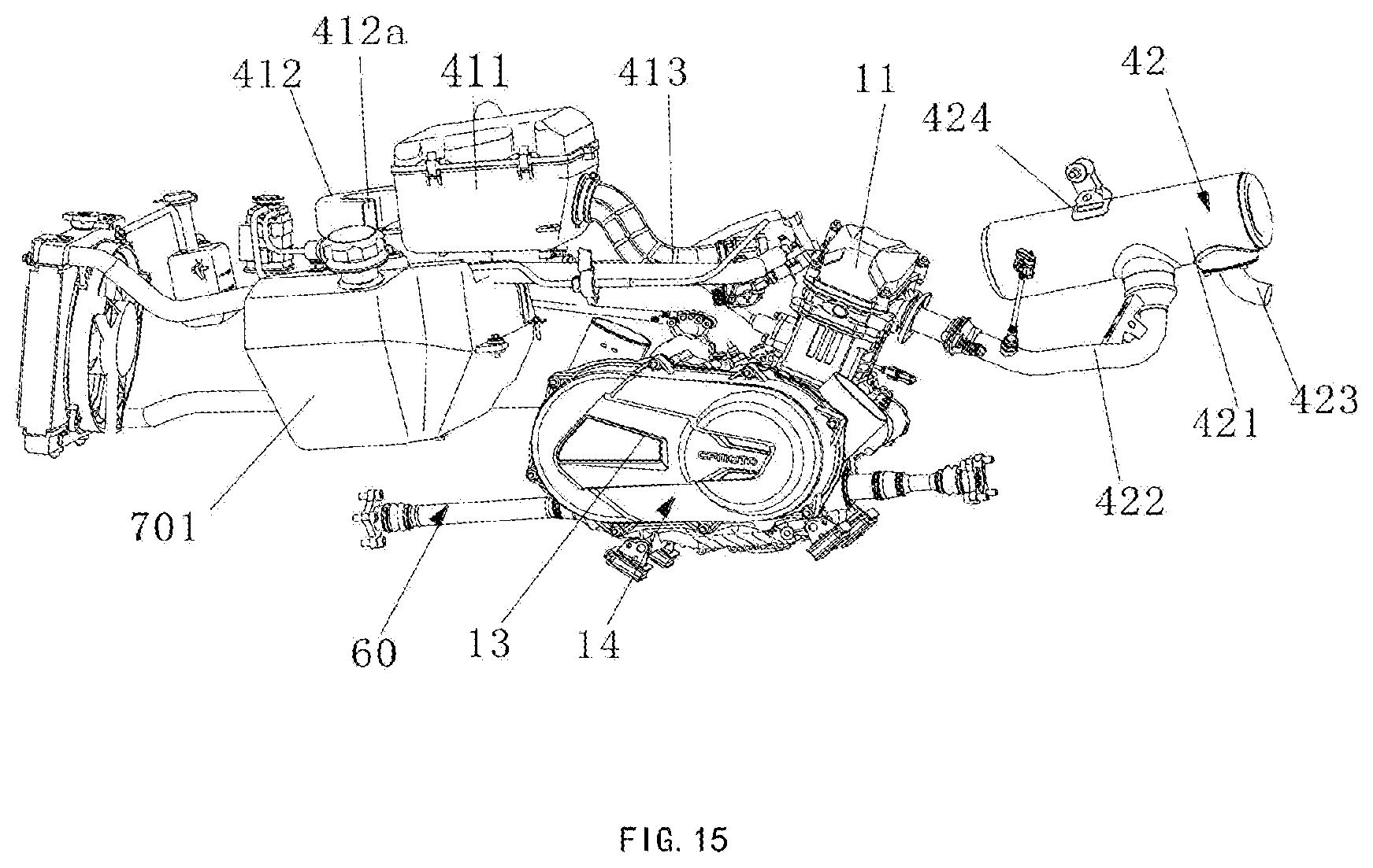 Patent US12552486 Figure 8 – Straddle-type vehicle