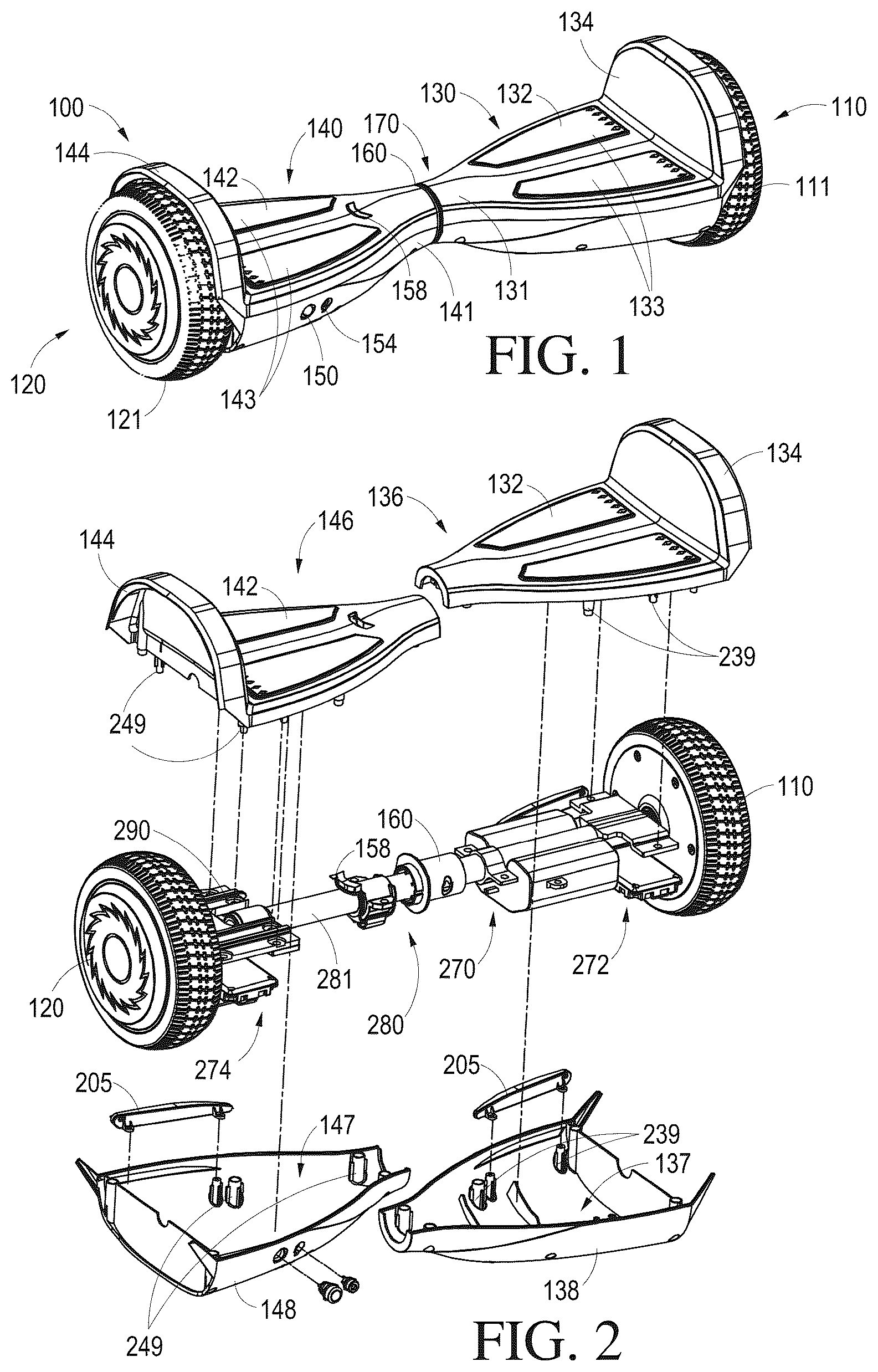 Patent US12552487 Figure 1 – Electric balance vehicles