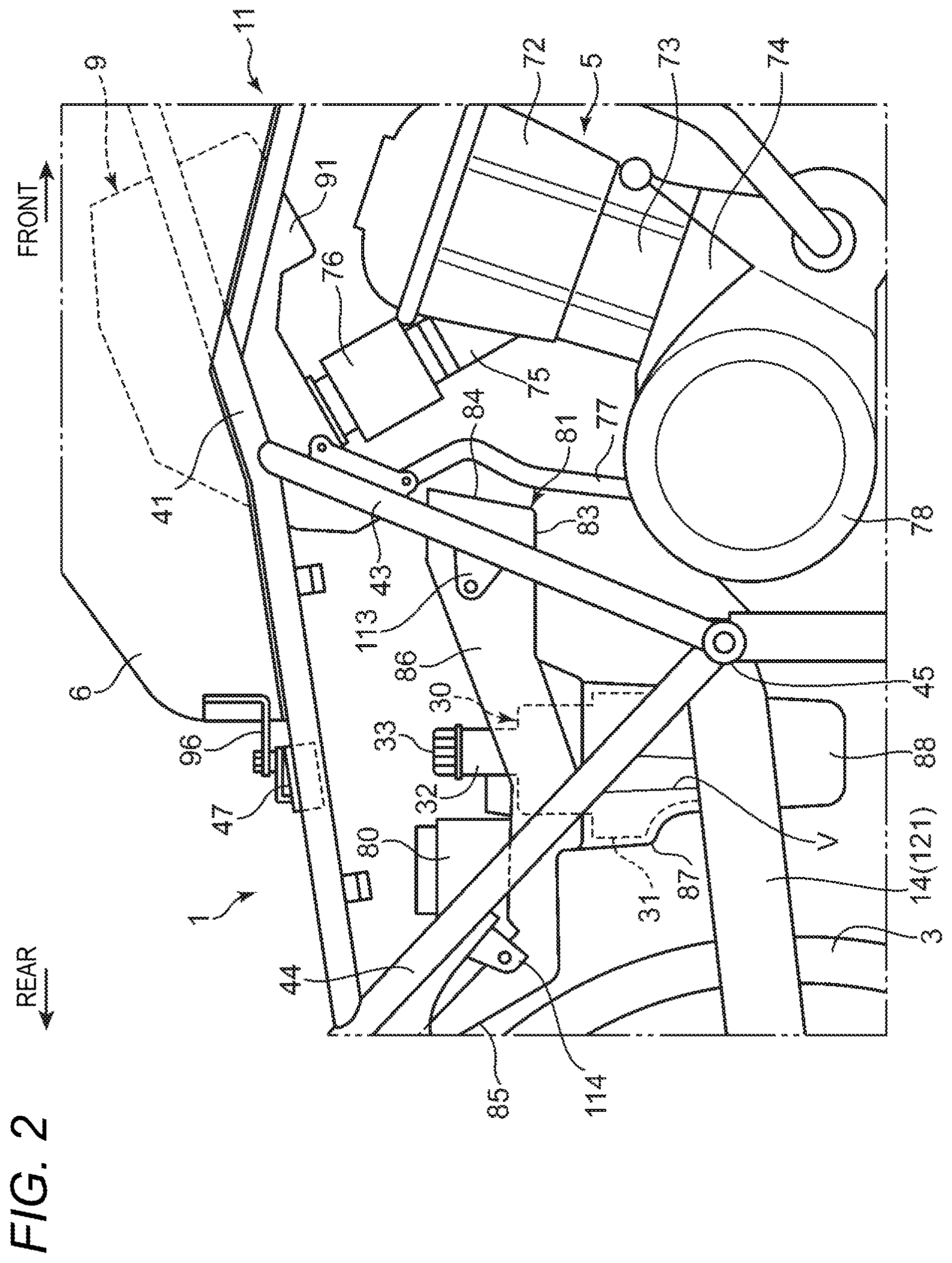 Patent US12552488 Figure 2 – Saddle-ride type vehicle