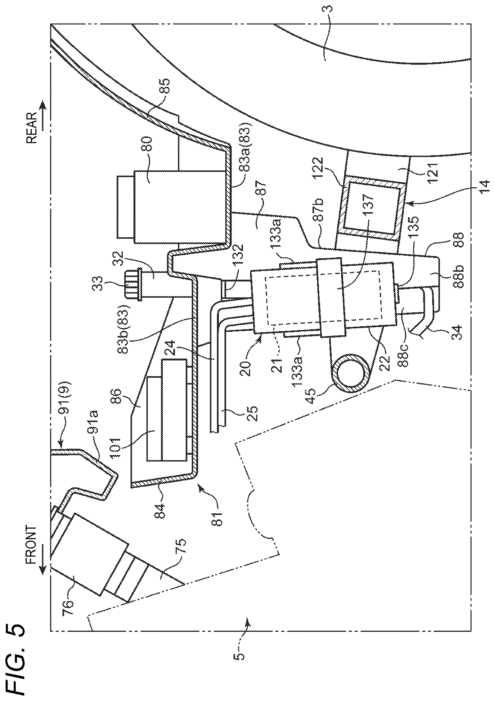 Patent US12552488 Figure 5 – Saddle-ride type vehicle