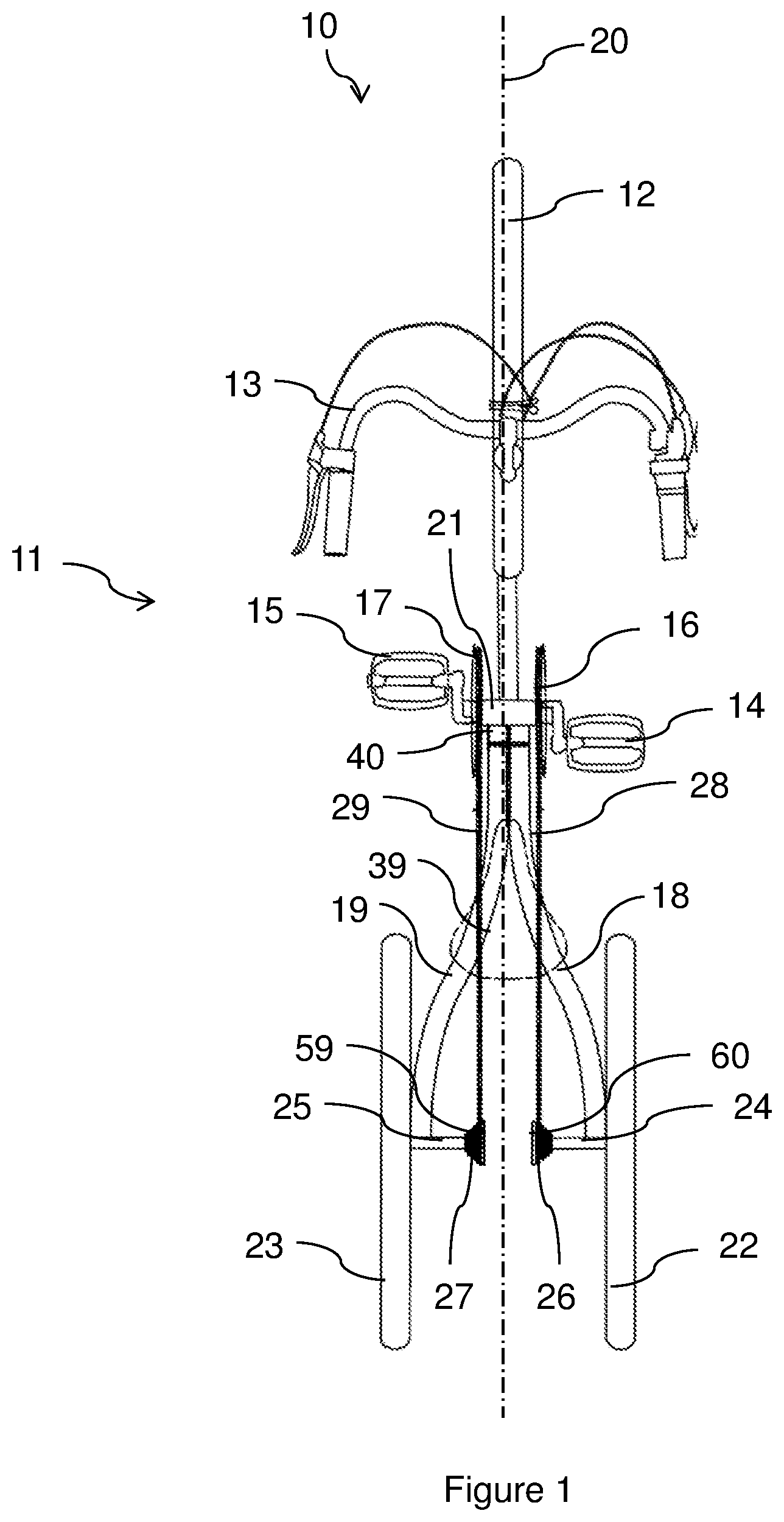 Patent US12552491 Figure 1 – Bicycle with two independent drive wheels