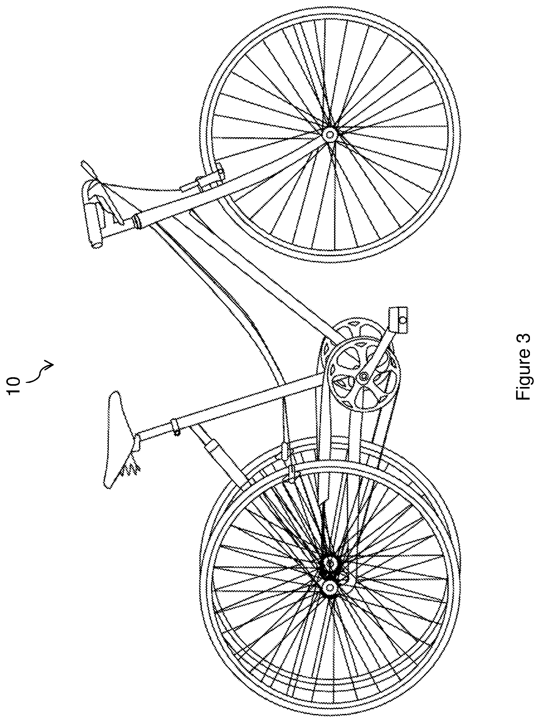 Patent US12552491 Figure 3 – Bicycle with two independent drive wheels