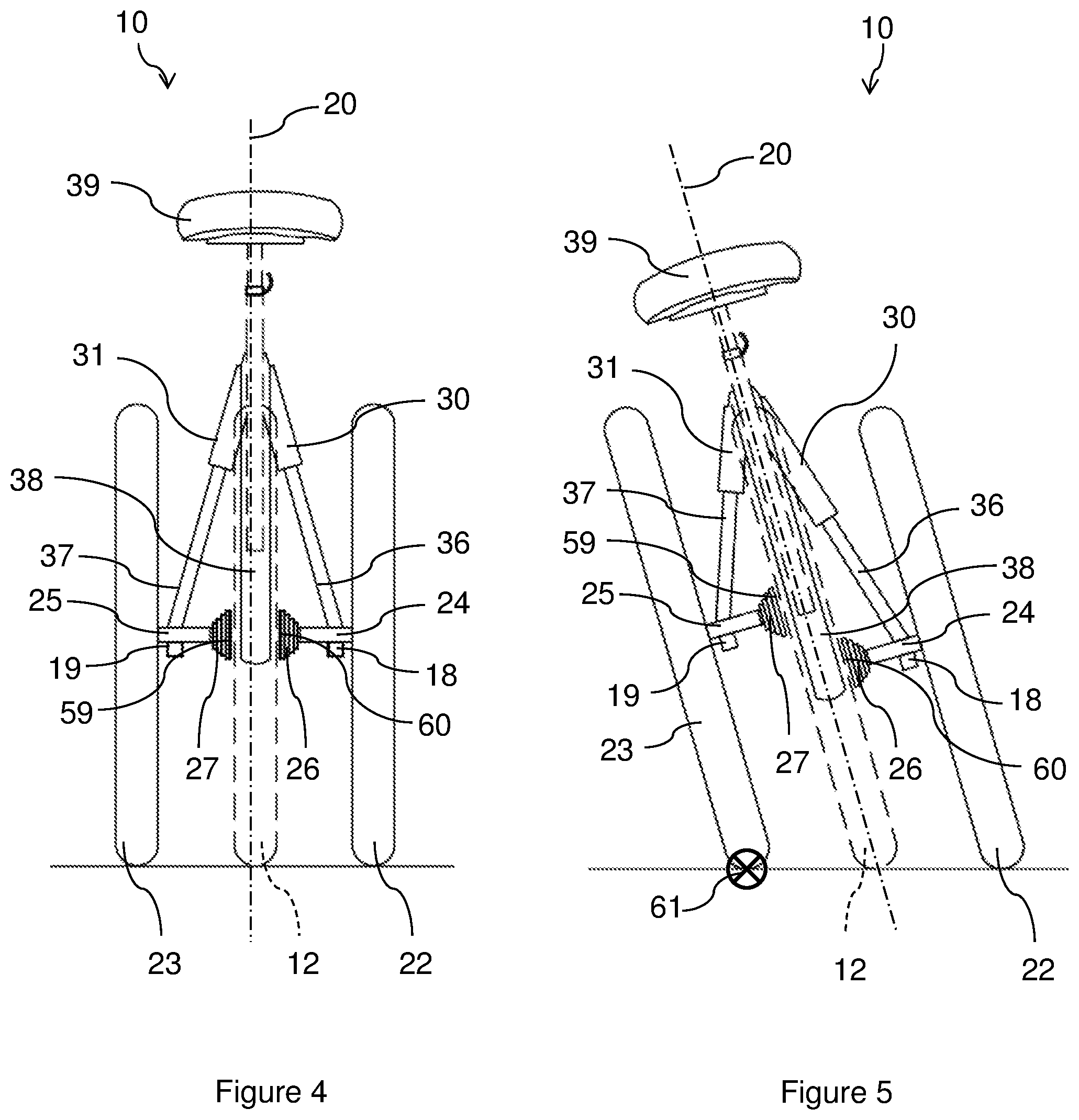 Patent US12552491 Figure 4 – Bicycle with two independent drive wheels