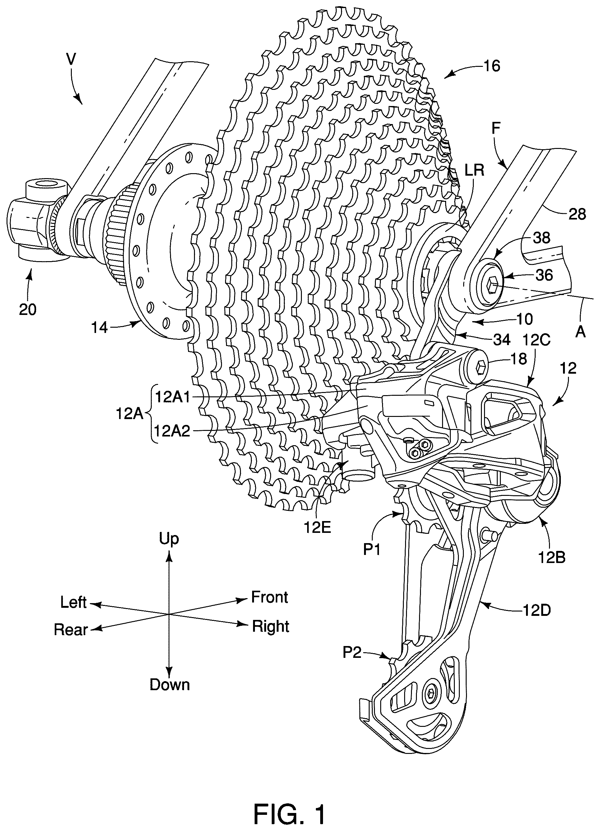 Patent US12552493 Figure 1 – Derailleur hanger