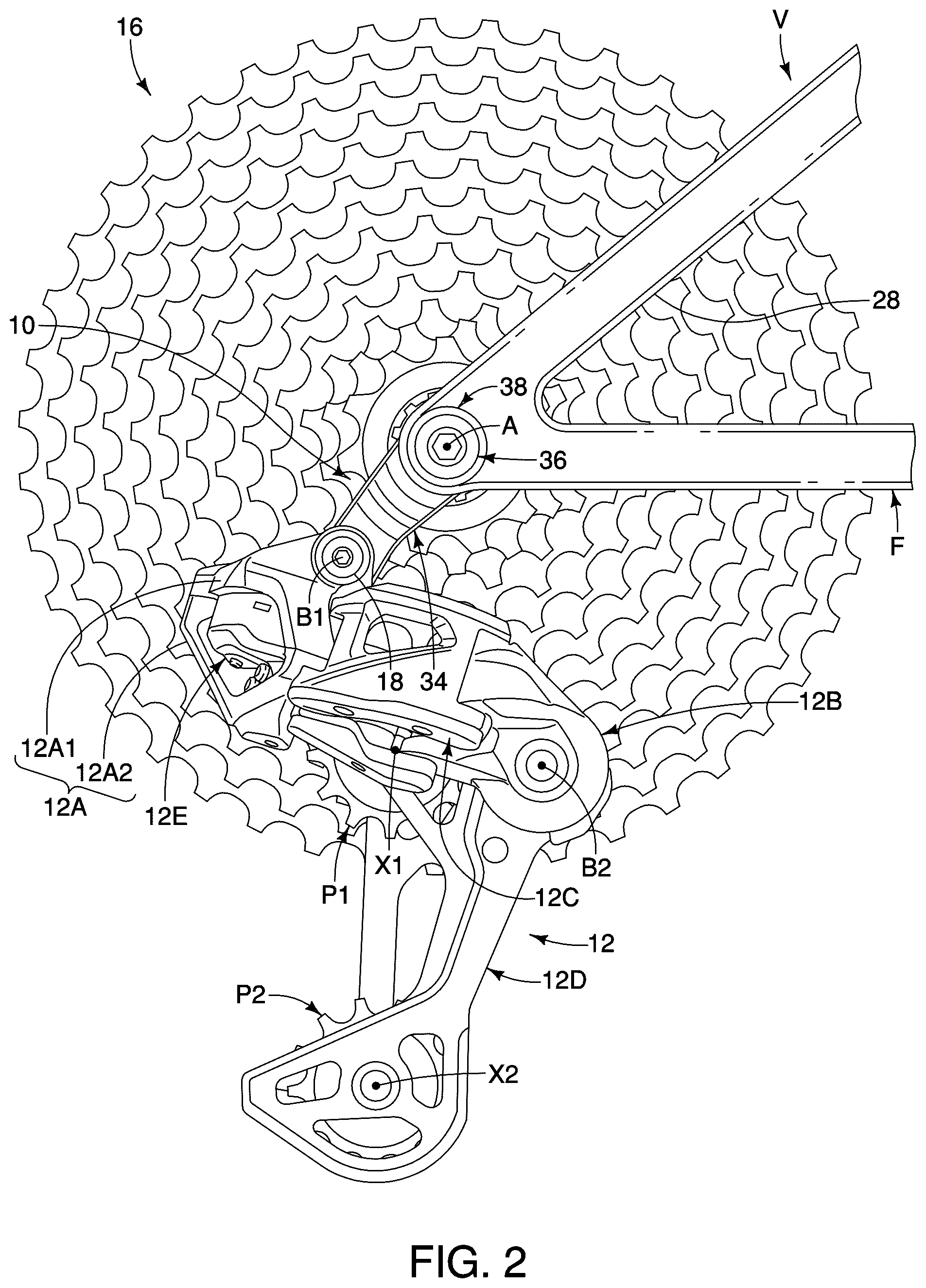 Patent US12552493 Figure 2 – Derailleur hanger
