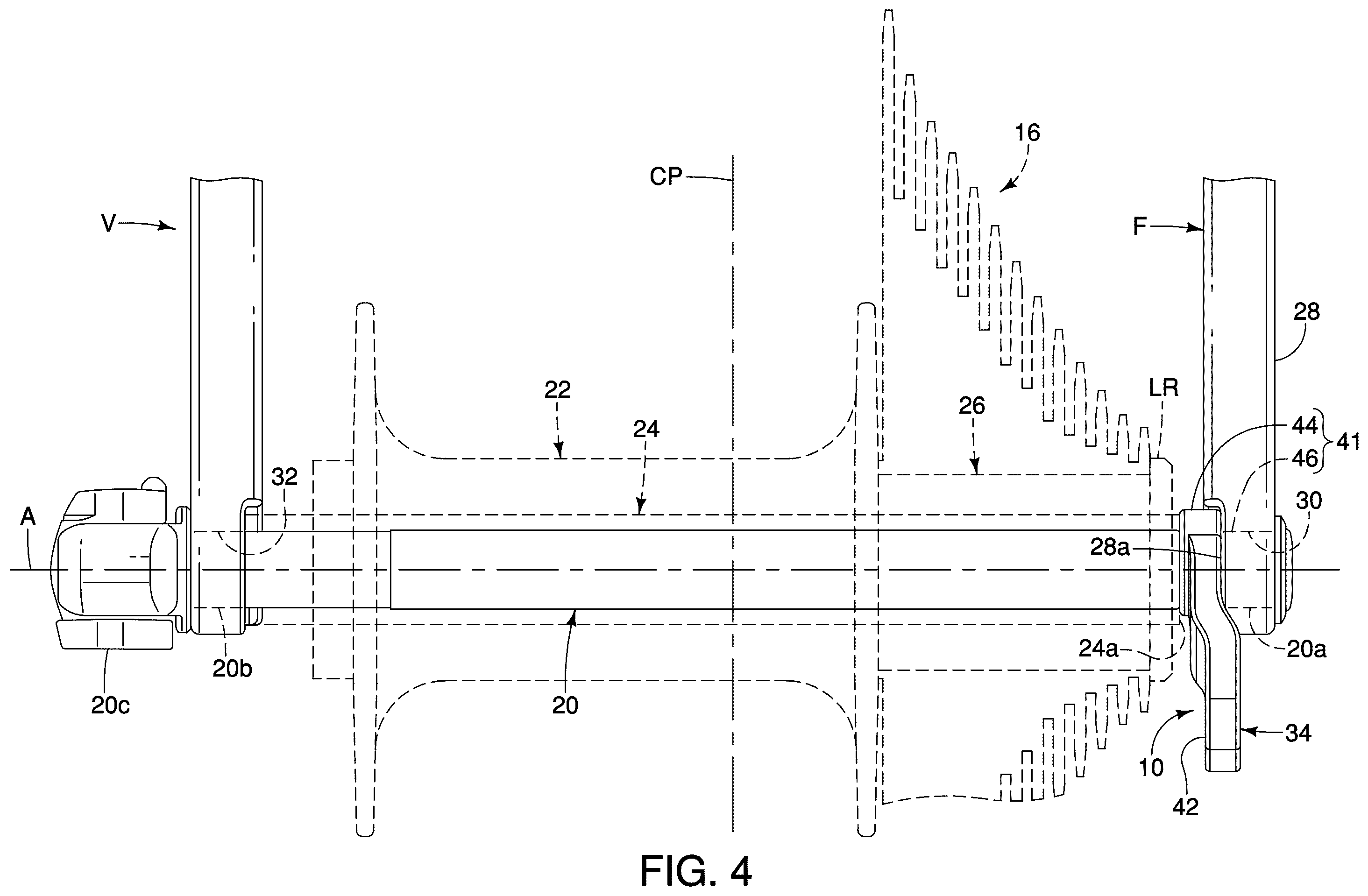 Patent US12552493 Figure 4 – Derailleur hanger
