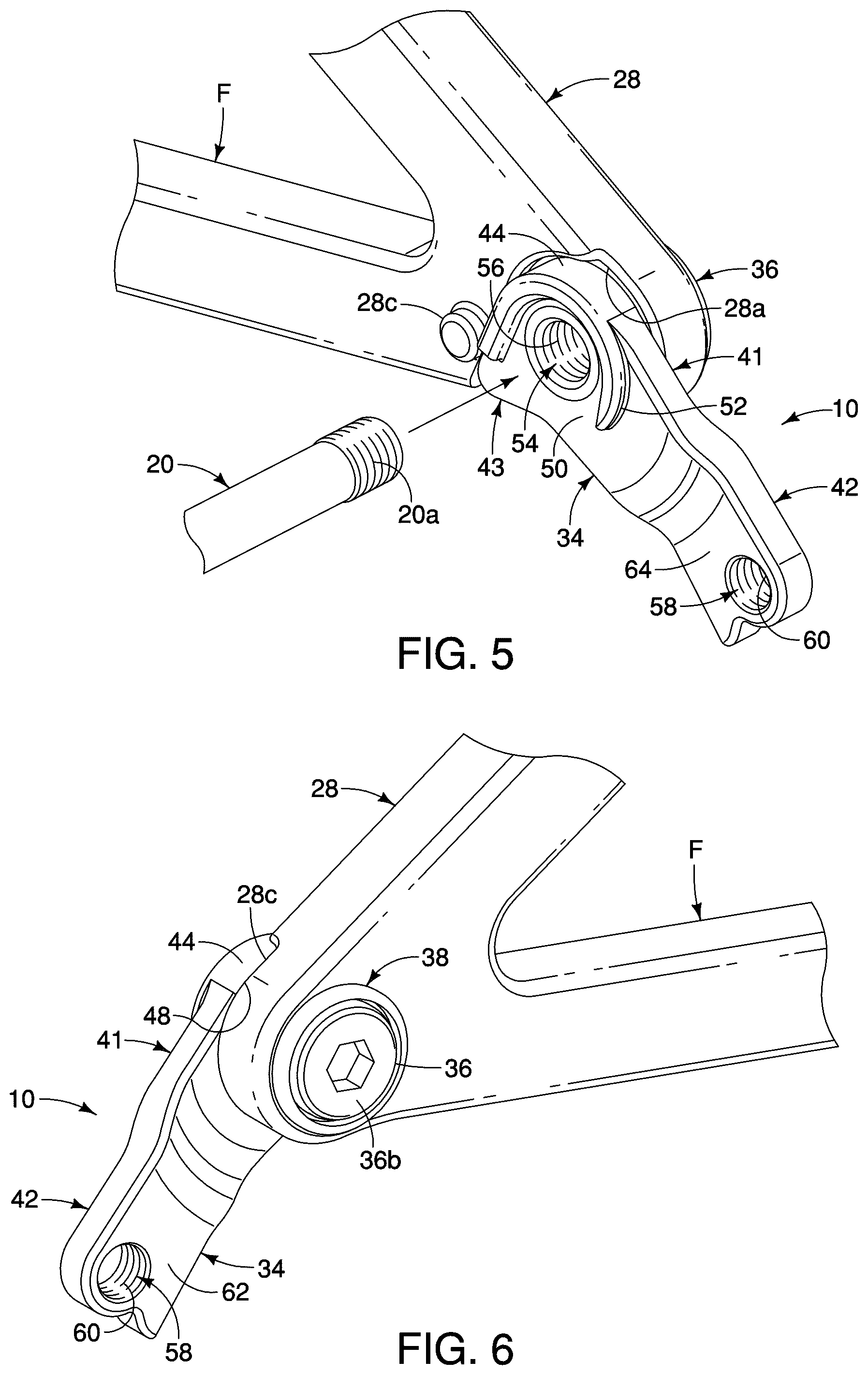 Patent US12552493 Figure 5 – Derailleur hanger