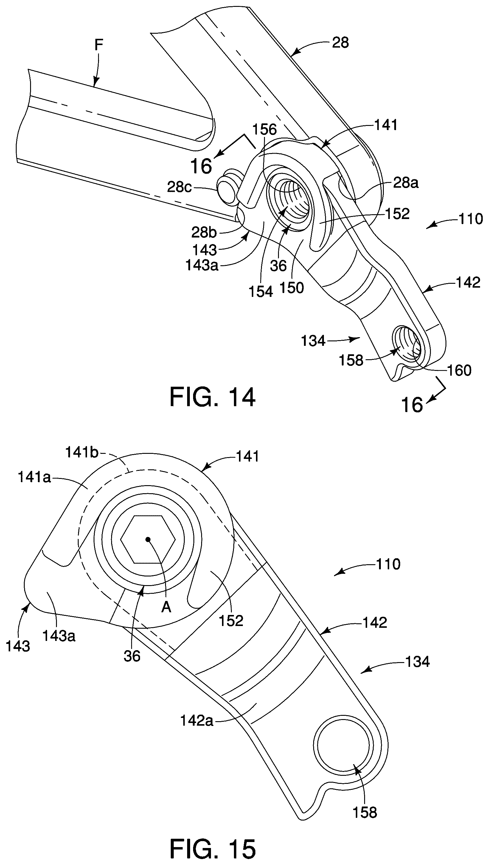 Patent US12552493 Figure 11 – Derailleur hanger