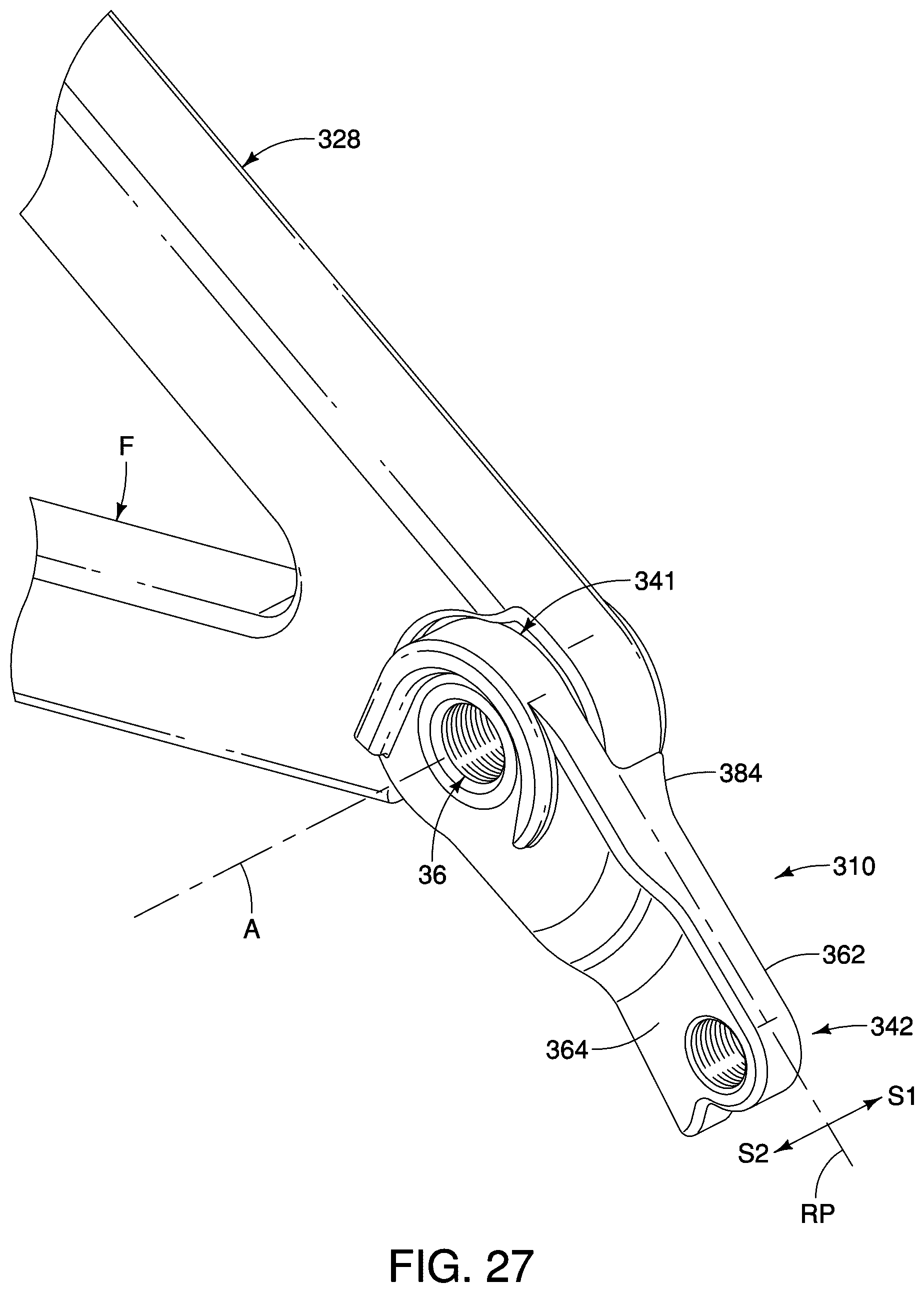Patent US12552493 Figure 18 – Derailleur hanger
