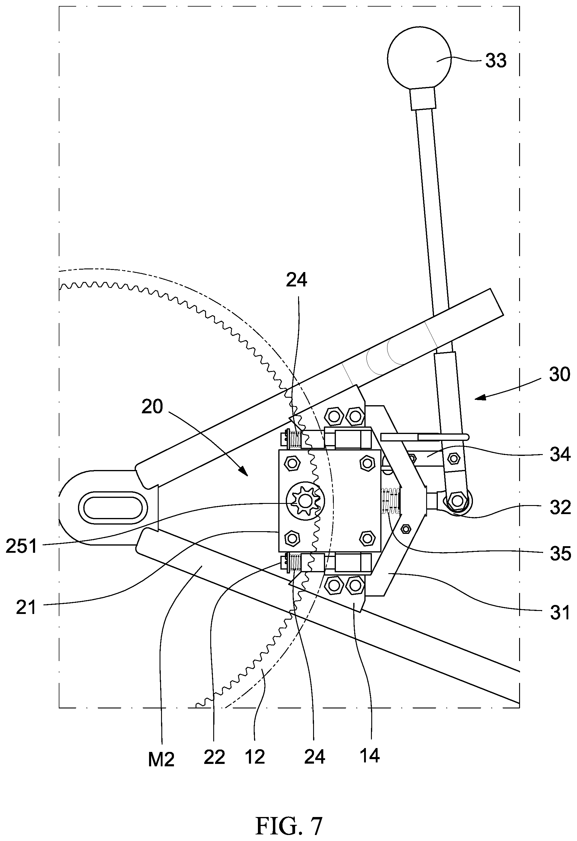 Patent US12552494 Figure 7 – Motorcycle-reversing device