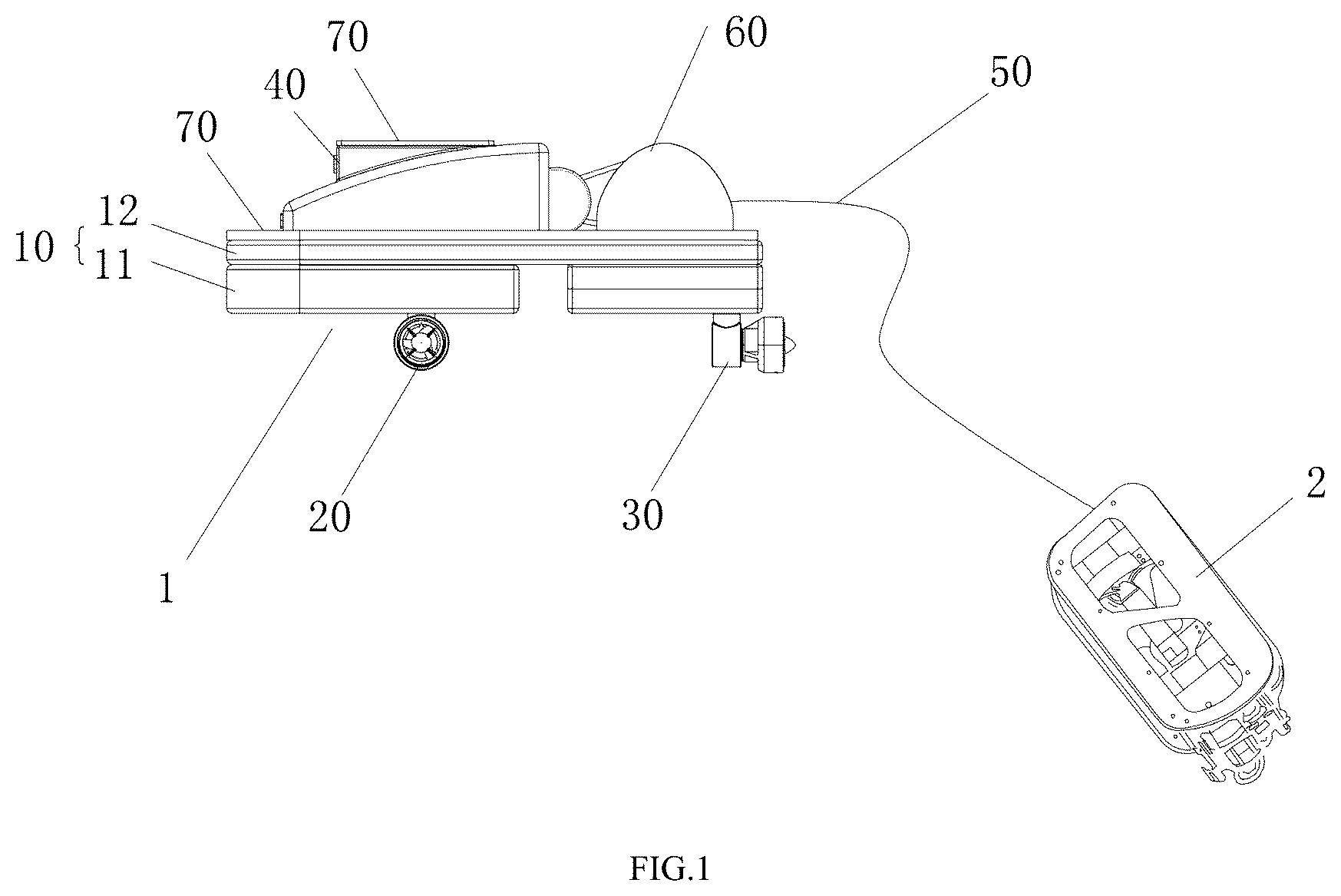 Patent US12552497 Figure 1 – Underwater detection device and control method thereof