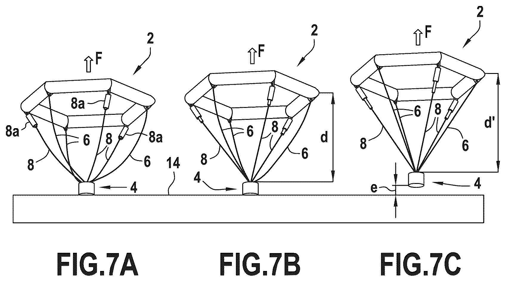 Patent US12552499 Figure 4 – Method and system for tensioning a hyperstatic system
