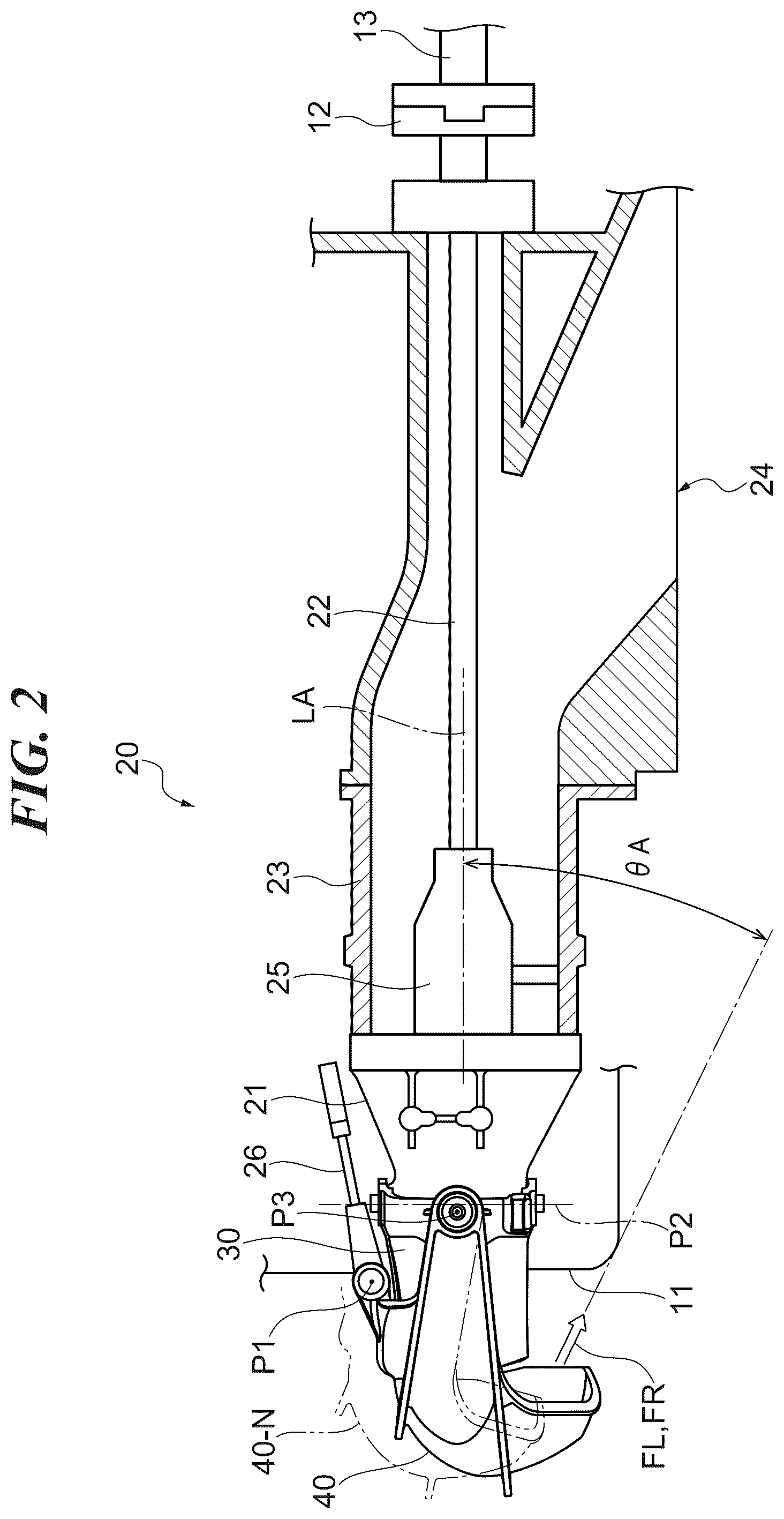 Patent US12552505 Figure 2 – Reverse bucket for jet propulsion device, jet propulsion device for marine vessel, and marine vessel