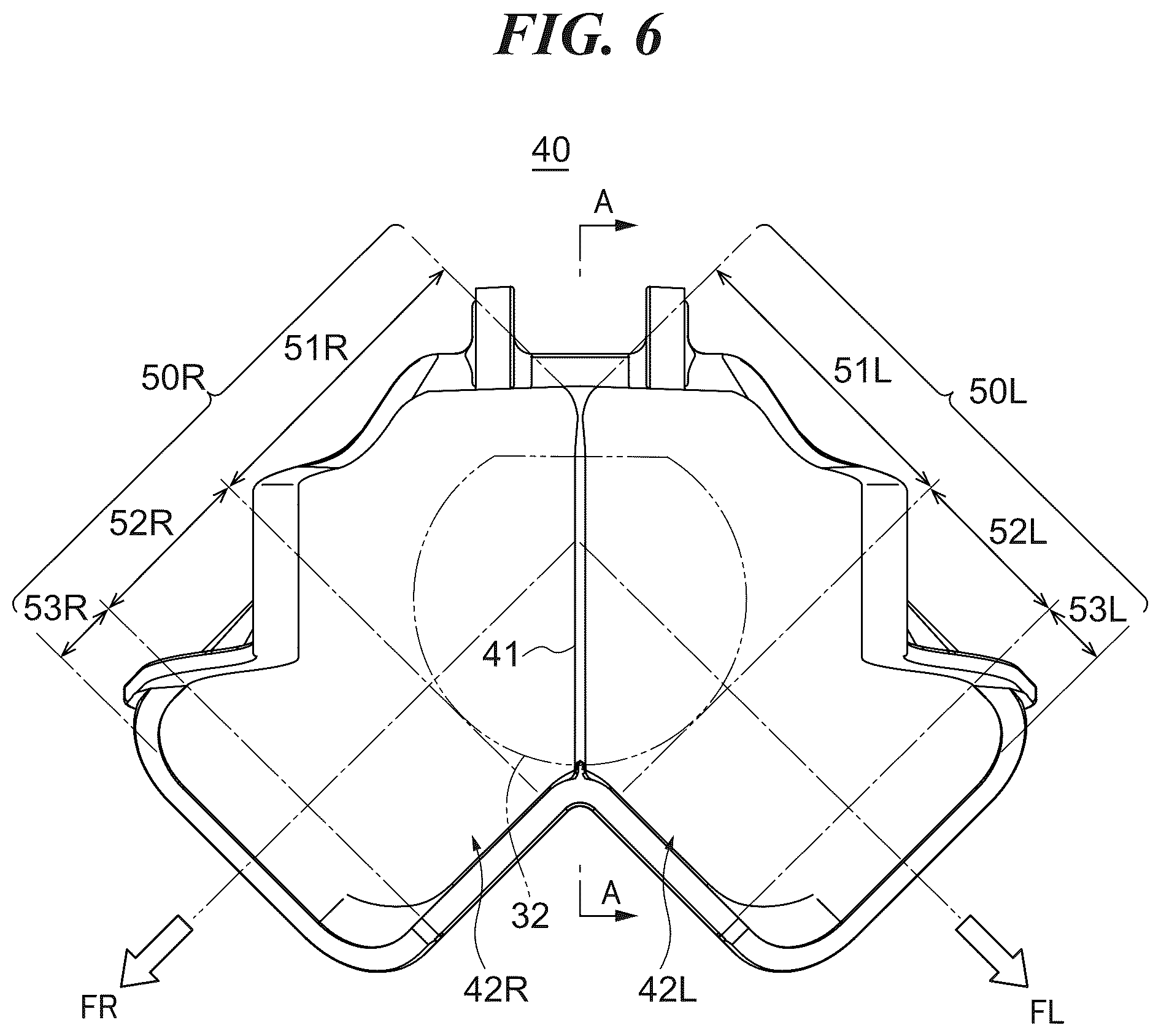 Patent US12552505 Figure 6 – Reverse bucket for jet propulsion device, jet propulsion device for marine vessel, and marine vessel