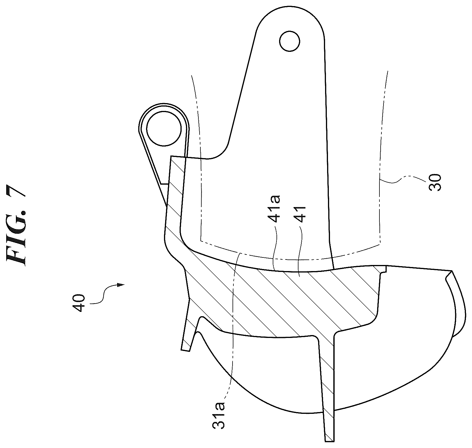 Patent US12552505 Figure 7 – Reverse bucket for jet propulsion device, jet propulsion device for marine vessel, and marine vessel