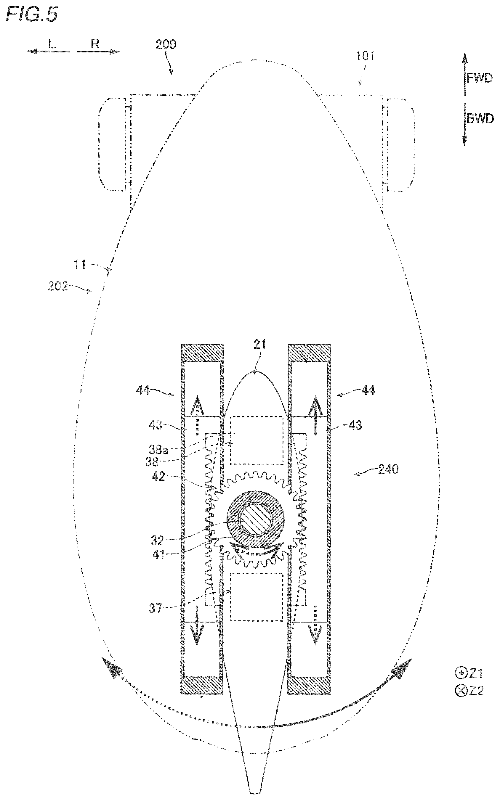 Patent US12552507 Figure 4 – Outboard motor and marine vessel