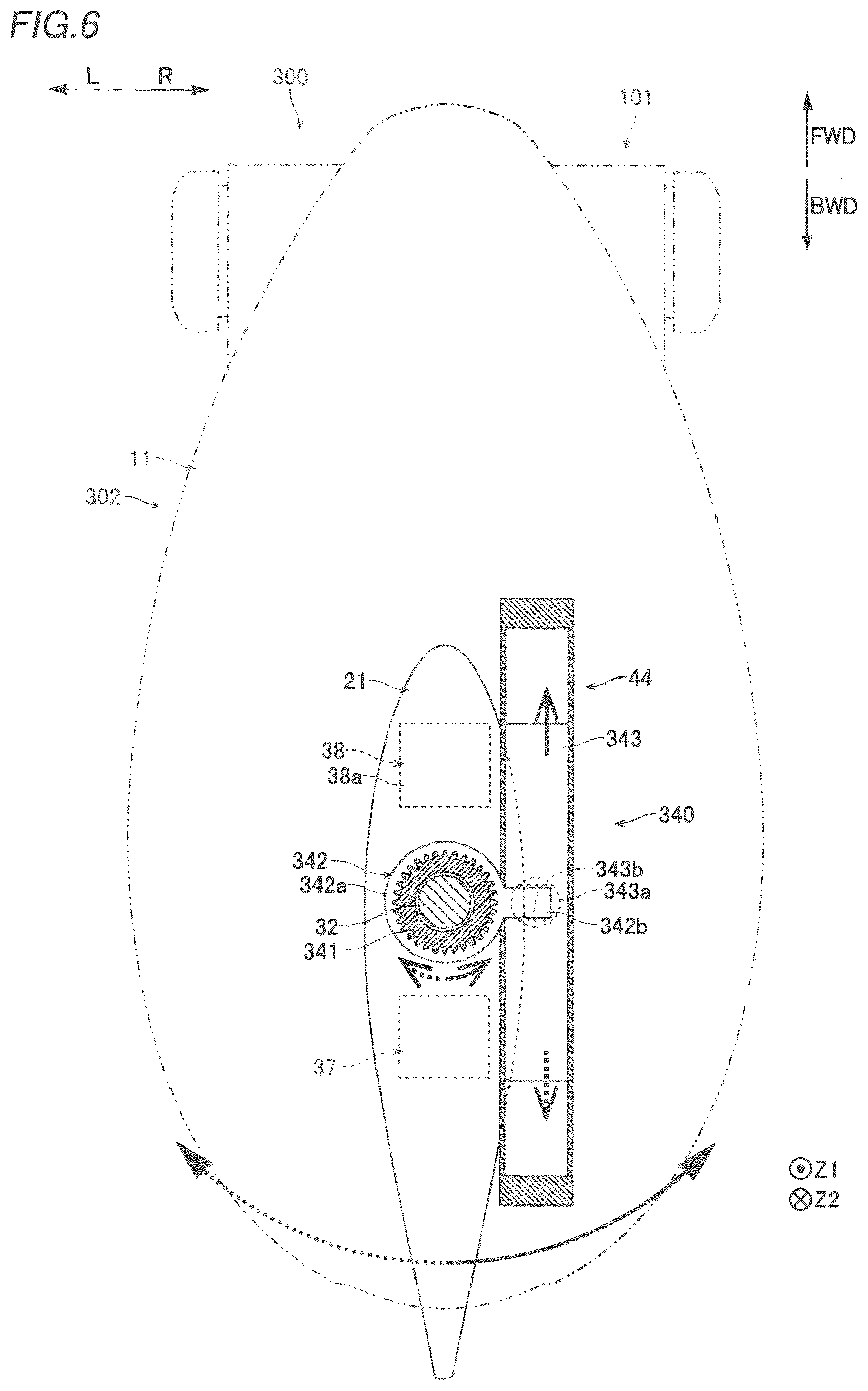 Patent US12552507 Figure 5 – Outboard motor and marine vessel