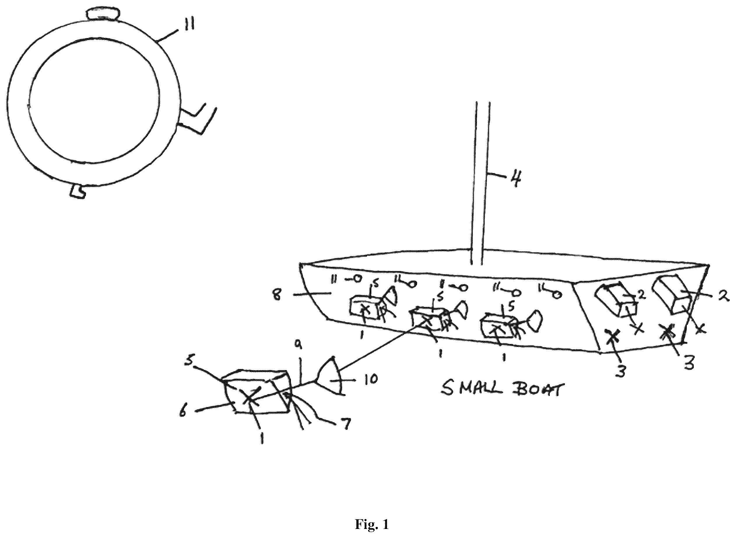 Patent US12552508 Figure 1 – Hybrid propulsion system for boats and ships