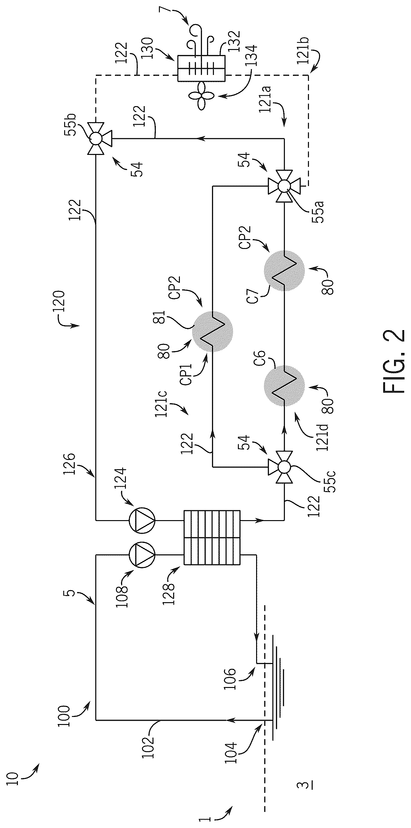 Patent US12552510 Figure 2 – Thermal management systems for marine vessels
