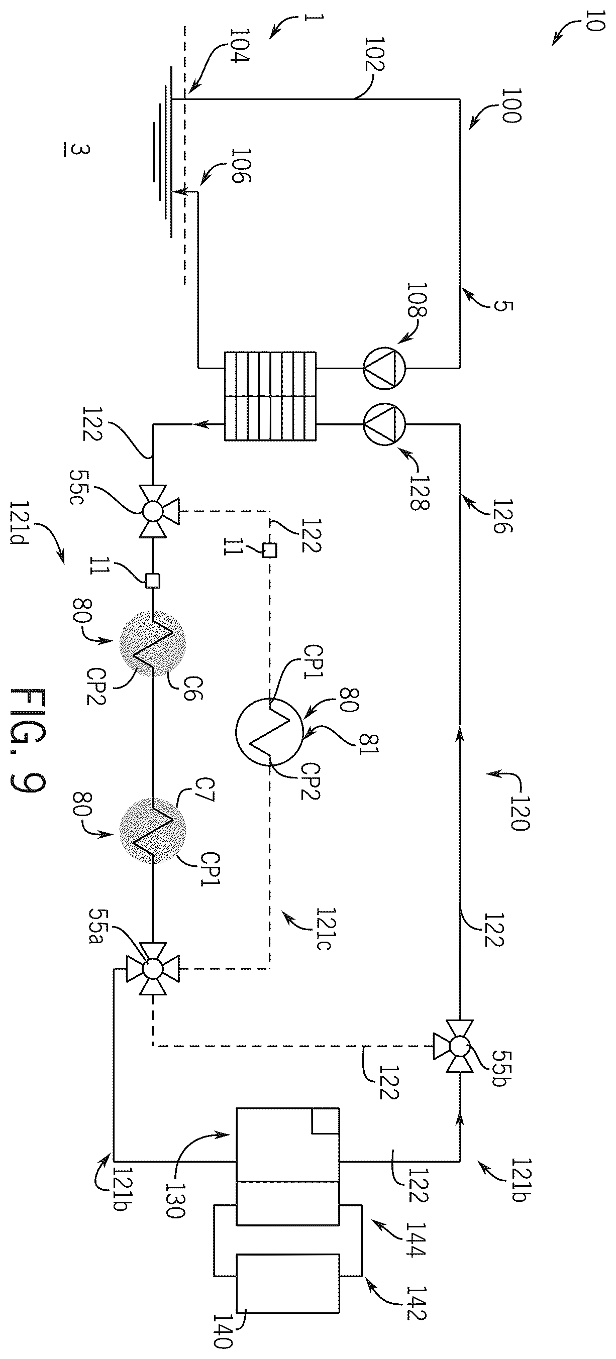 Patent US12552510 Figure 9 – Thermal management systems for marine vessels