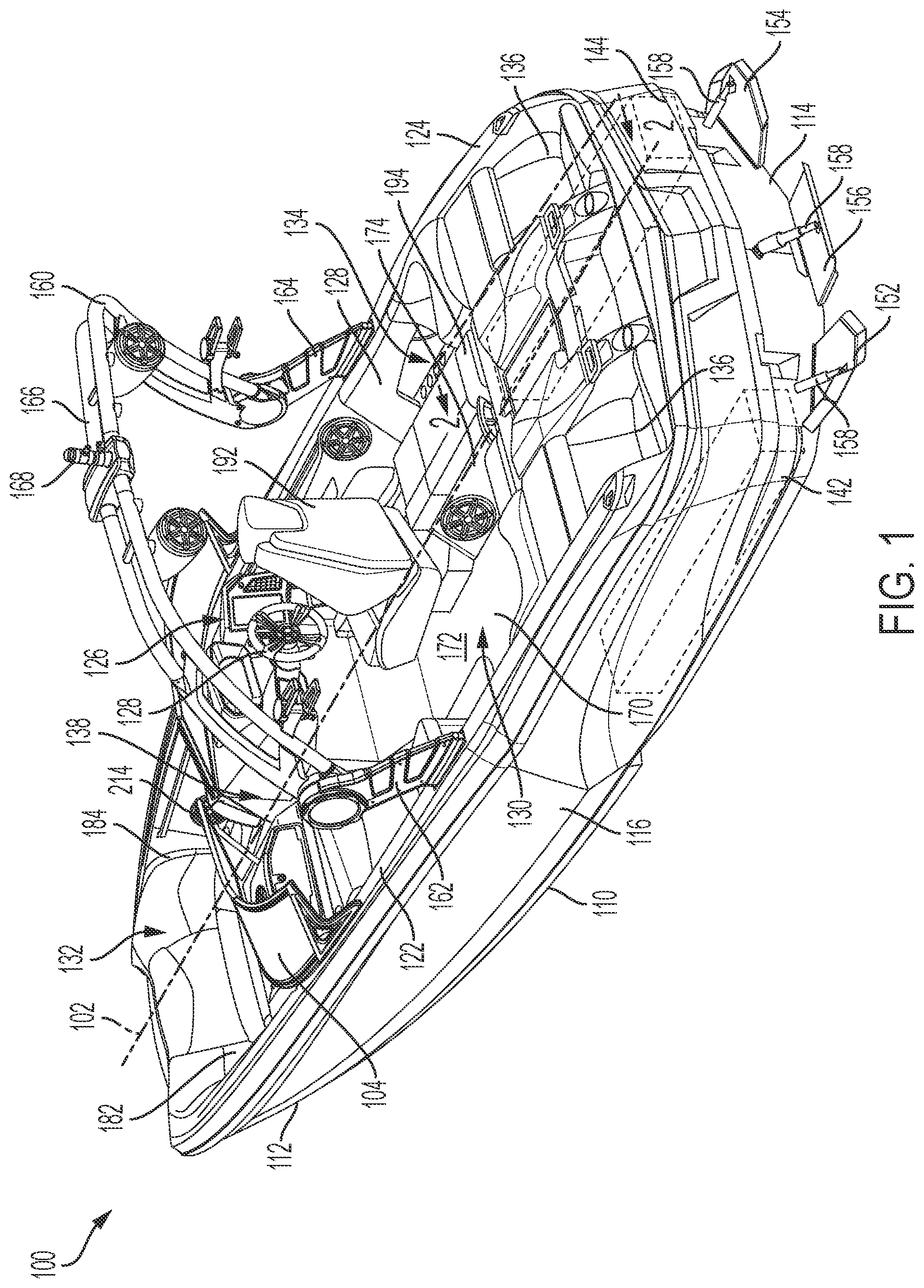 Patent US12552512 Figure 1 – Propeller assembly for a boat