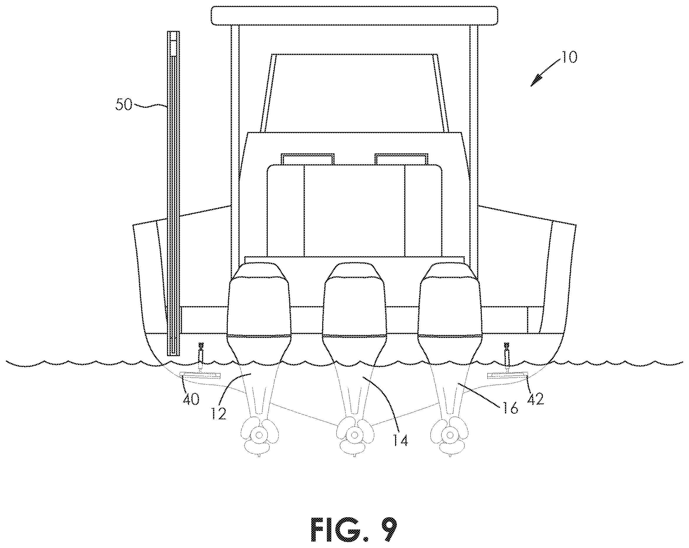 Patent US12552513 Figure 9 – System for controlling a marine vessel using a single operator command