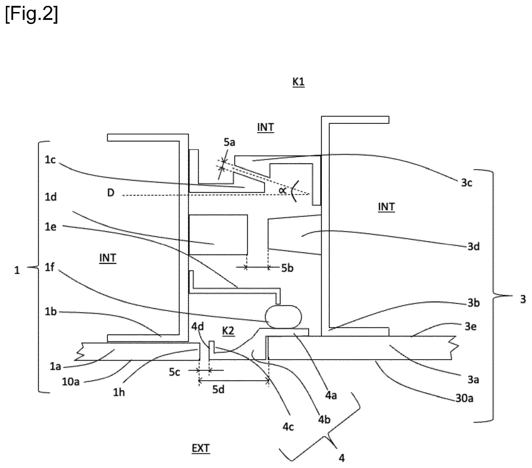 Patent US12552516 Figure 2 – Antiblocking vehicle door edge protector