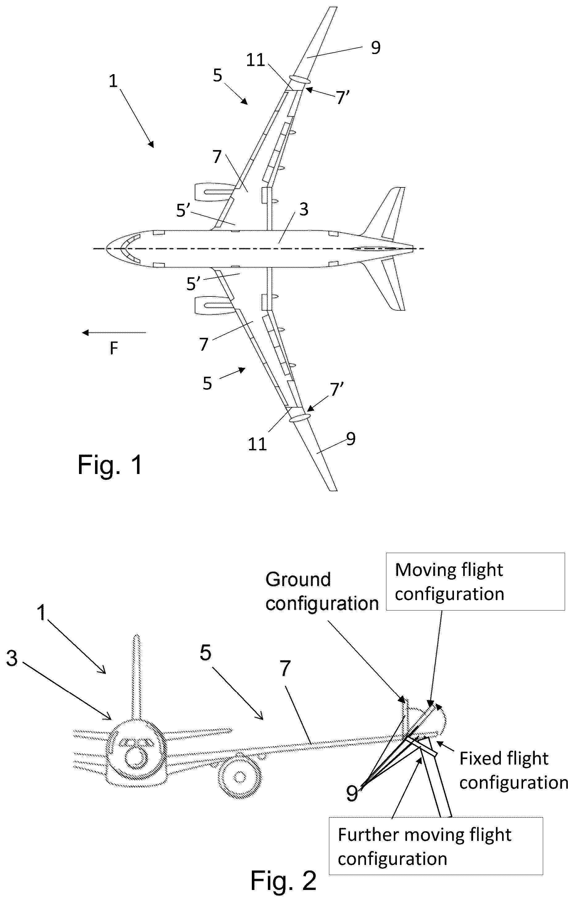 Patent US12552520 — Moveable wing tip actuation system — Figure 1